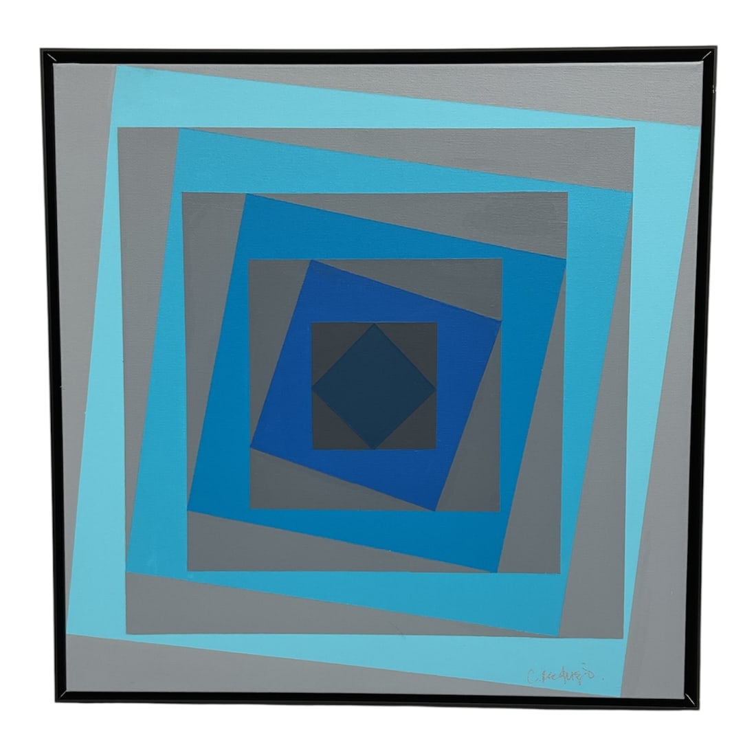 “Concentric Squares?? Camilo Requejo (Mexican/American, b.1976) Acrylic on Canvas (1 of 4)