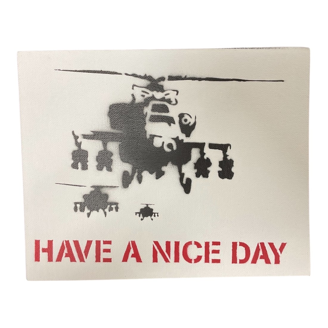 “Have a Nice Day?? – Dismaland Bemusement Park (Banksy Event) Canvas, 2015 (1 of 3)