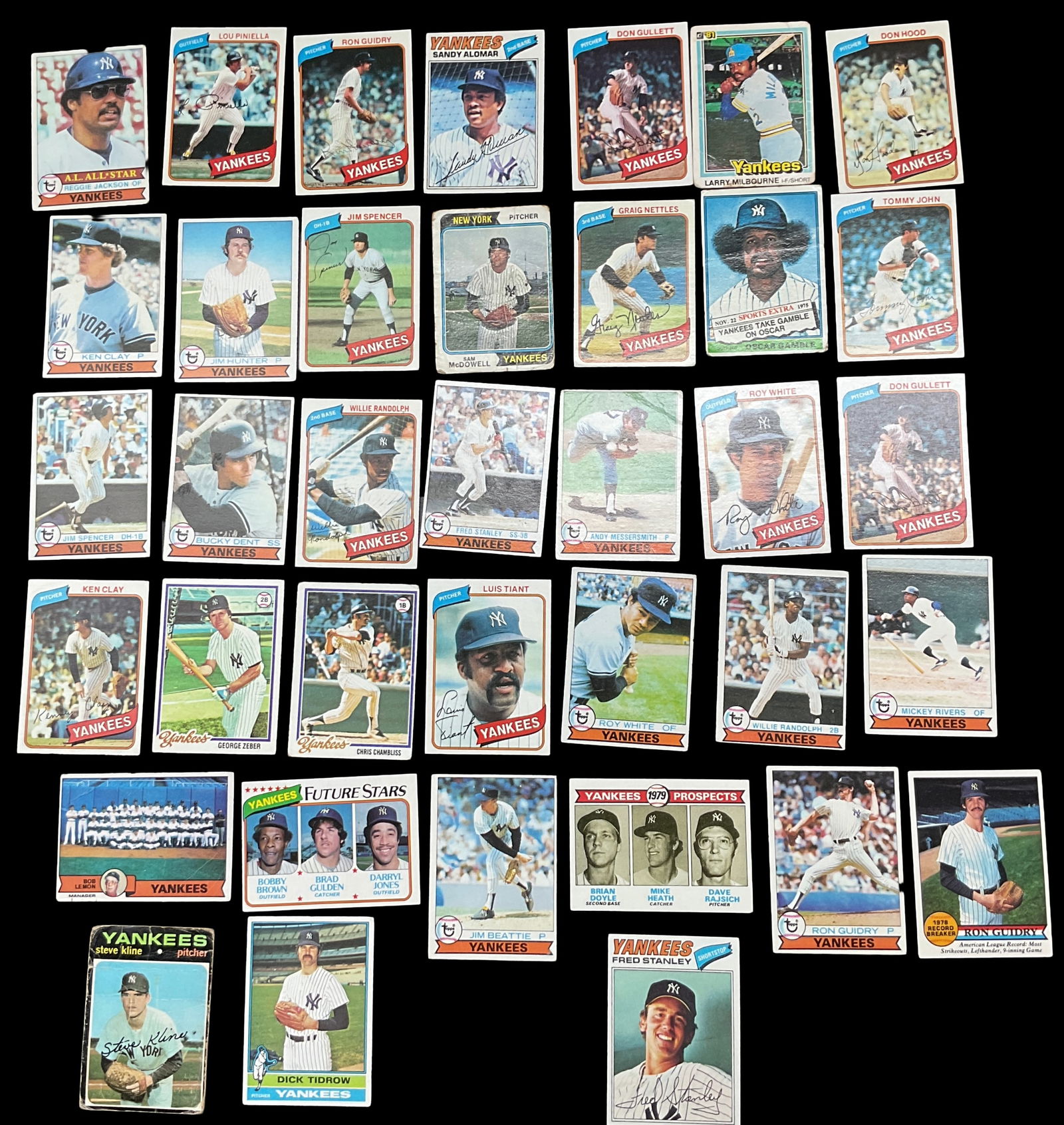 New York Yankees Vintage and Modern Baseball Card Collection (1 of 2)