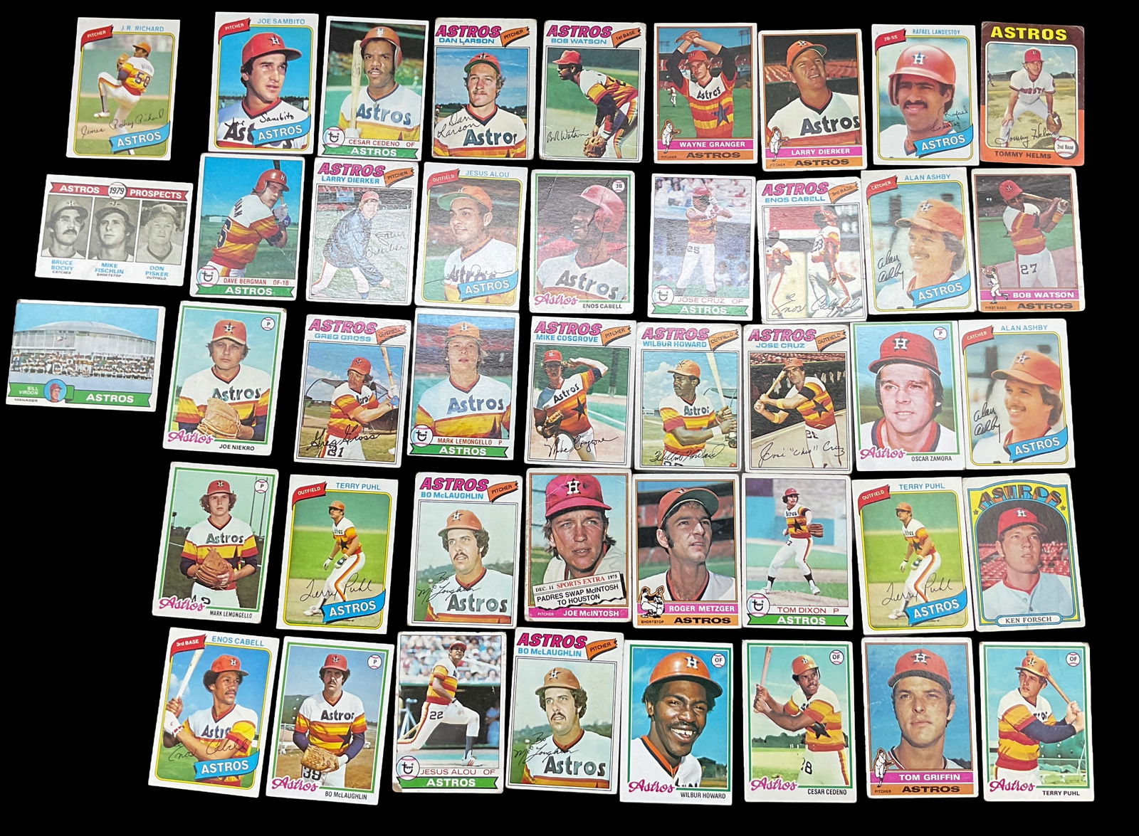 Houston Astros Baseball Card Lot (1 of 2)
