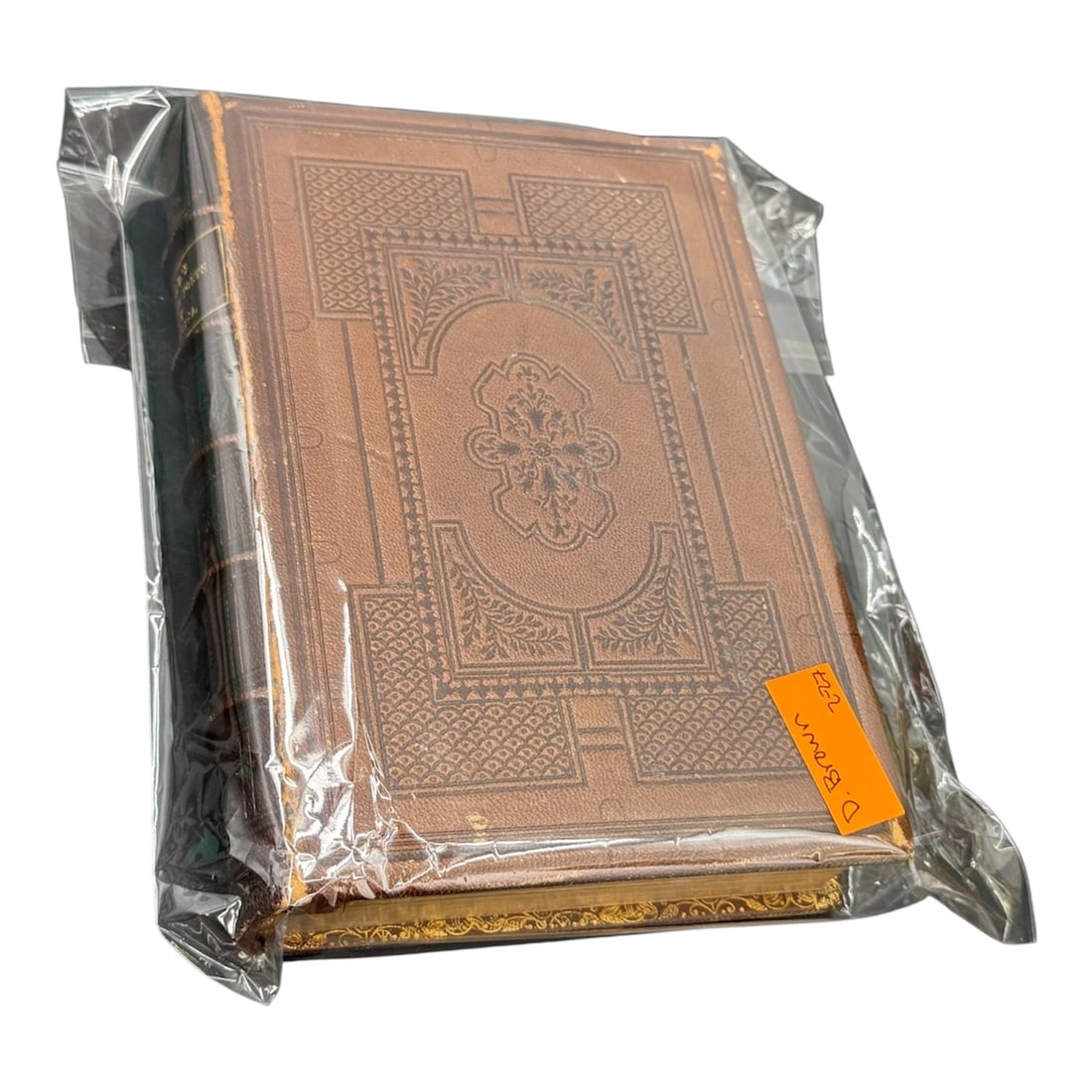 Read’s Female Poets of America 1857 Leather Bound Edition with Engravings: Read’s Female Poets of America, published in 1857, presented here in an ornate leather bound edition. The volume features an elaborately tooled leather cover with decorative paneling and gilt