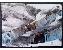 Sky Jones 'To The Other Side': Sky Jones To The Other Side Medium: Mixed Media On Paper Date: 1988 Edition: Original Size: 17.5 x 23 inches Additional Details: Hand signed and dated. Artwork is in excellent condition. Certificate