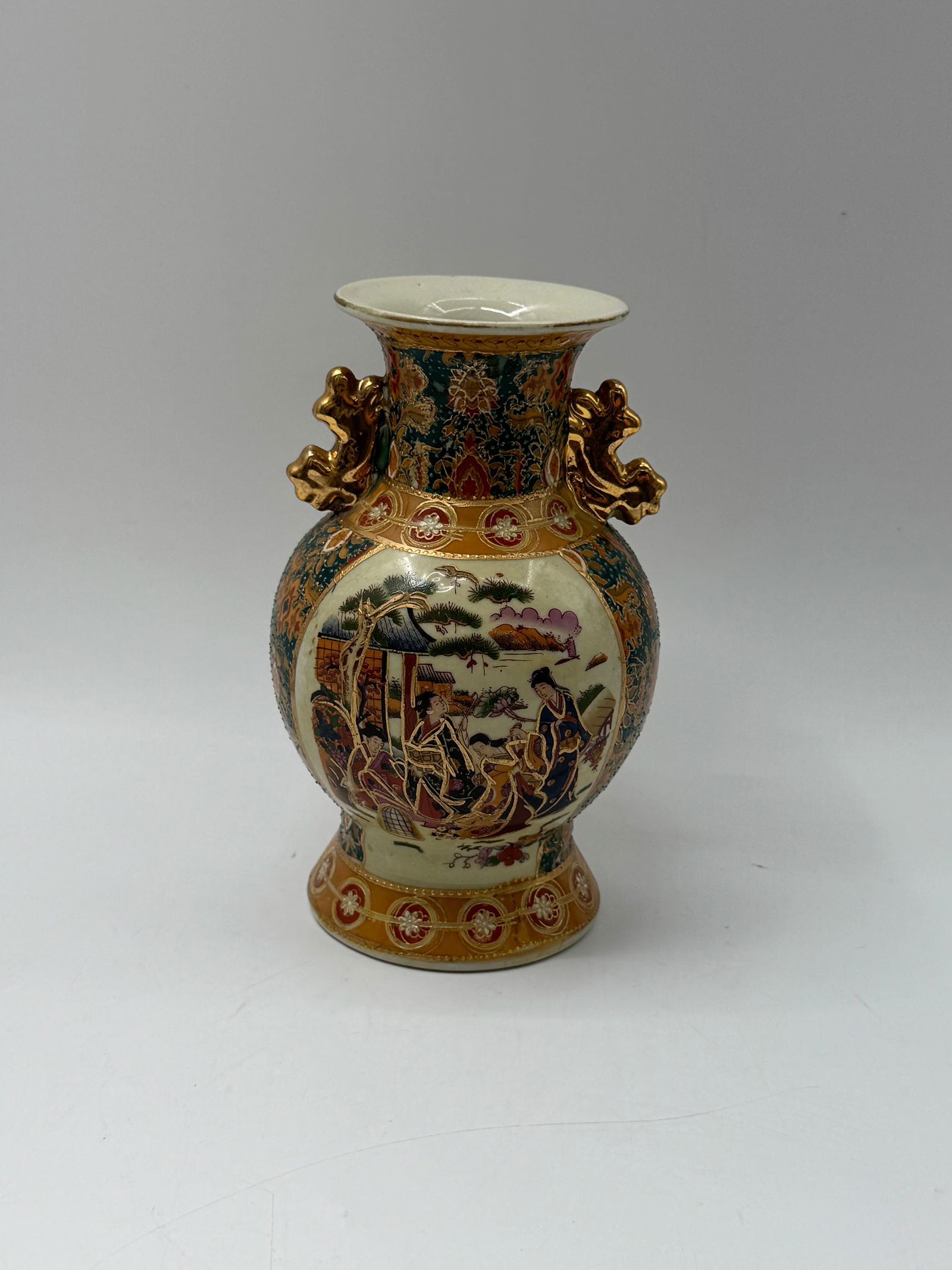 Hand-Painted Japanese Style Porcelain Vase (1 of 5)