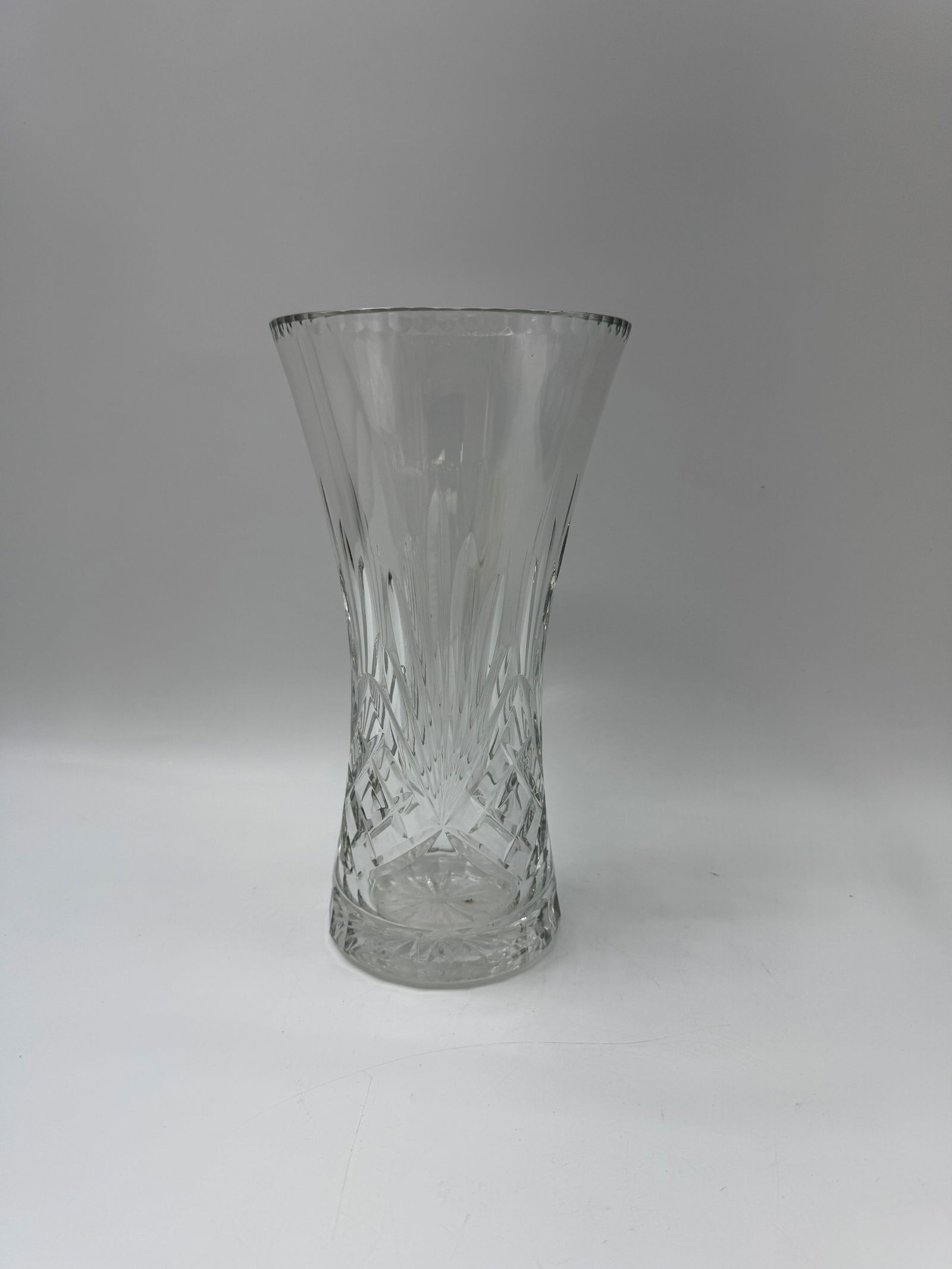 Cut Crystal Glass Vase, 12" Tall (1 of 3)