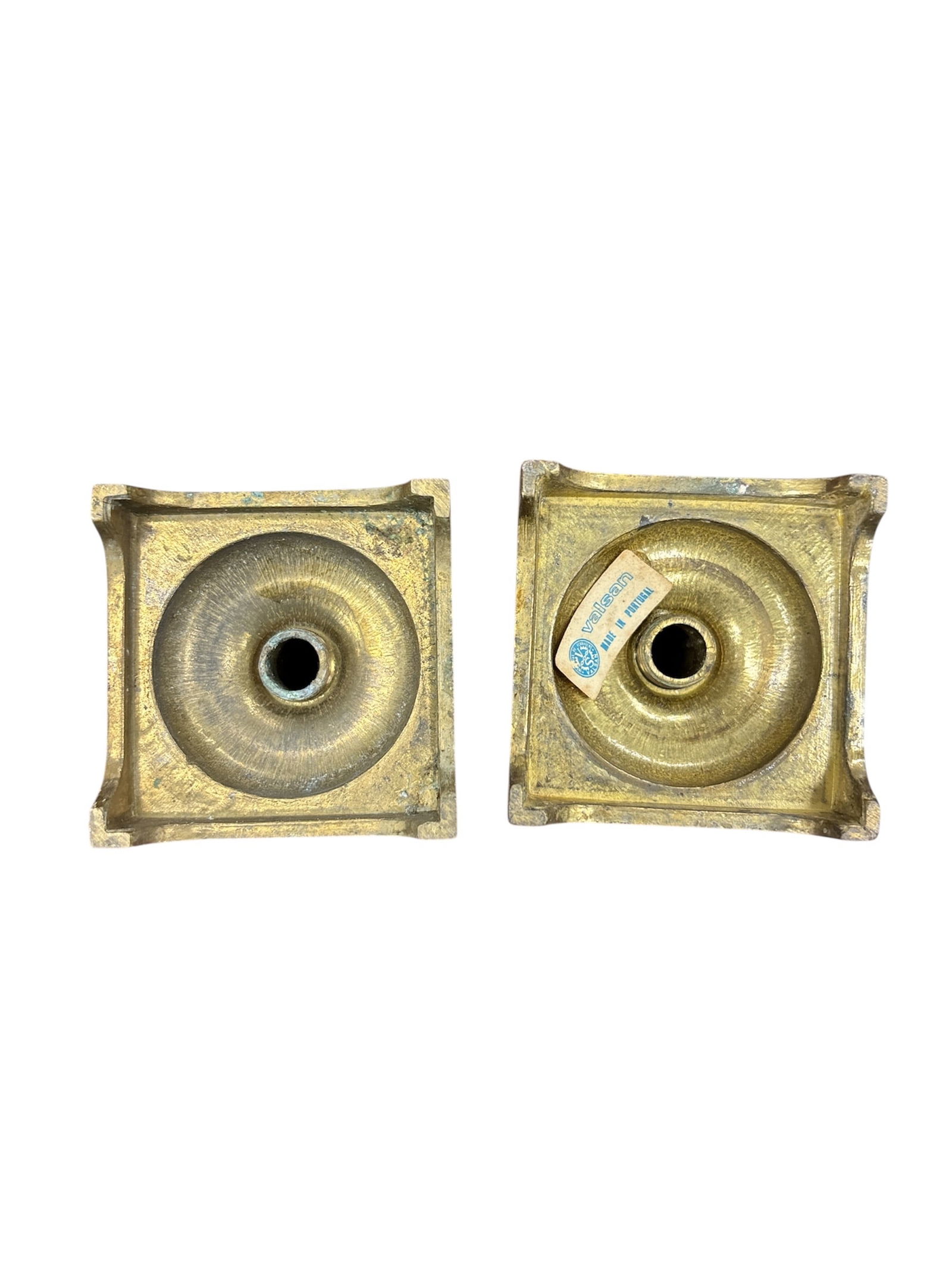 2 Brass Candle Holders - 2
