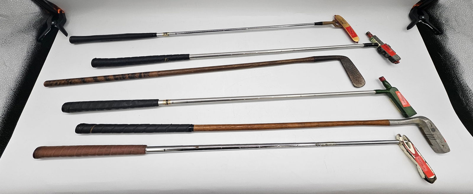 Vintage Golf Putter Collection: Novelty J&B Whiskey Bottle, Hickory Shafts, and More (1 of 2)