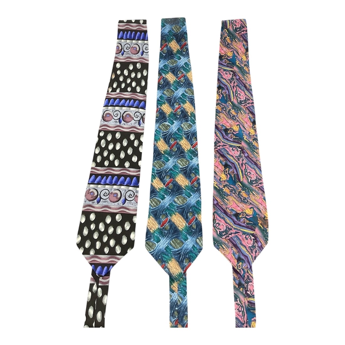 Jerry Garcia (Grateful Dead) Tie Collection - Set of 3: Jerry Garcia (Grateful Dead) Tie CollectionThis collection of five men's neckties features several designs by Jerry Garcia (Grateful Dead), known for their vibrant colors and abstract