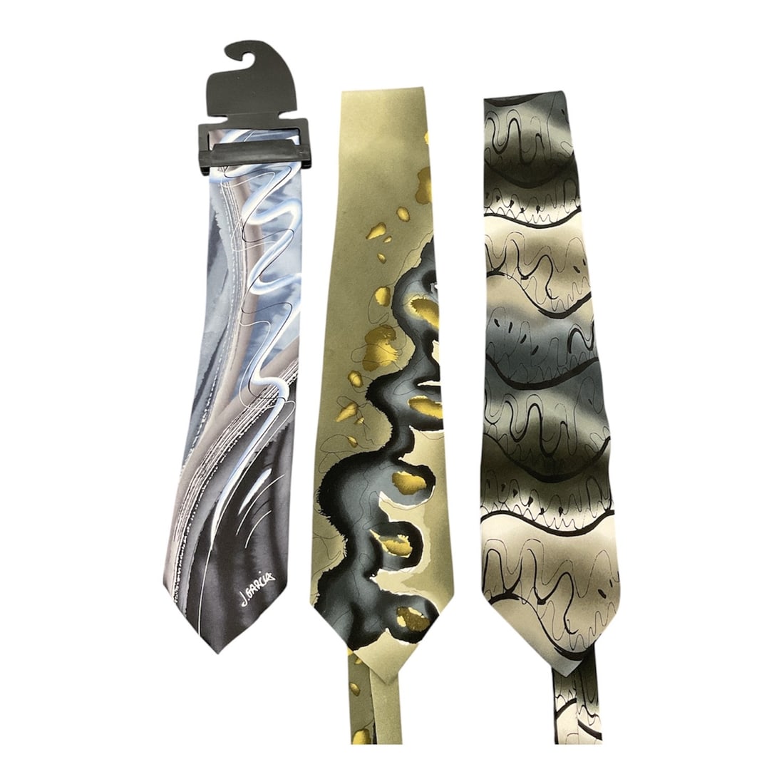 Jerry Garcia (Grateful Dead) Tie Collection: Jerry Garcia (Grateful Dead) Tie Collection 3 Geometrical Shapes