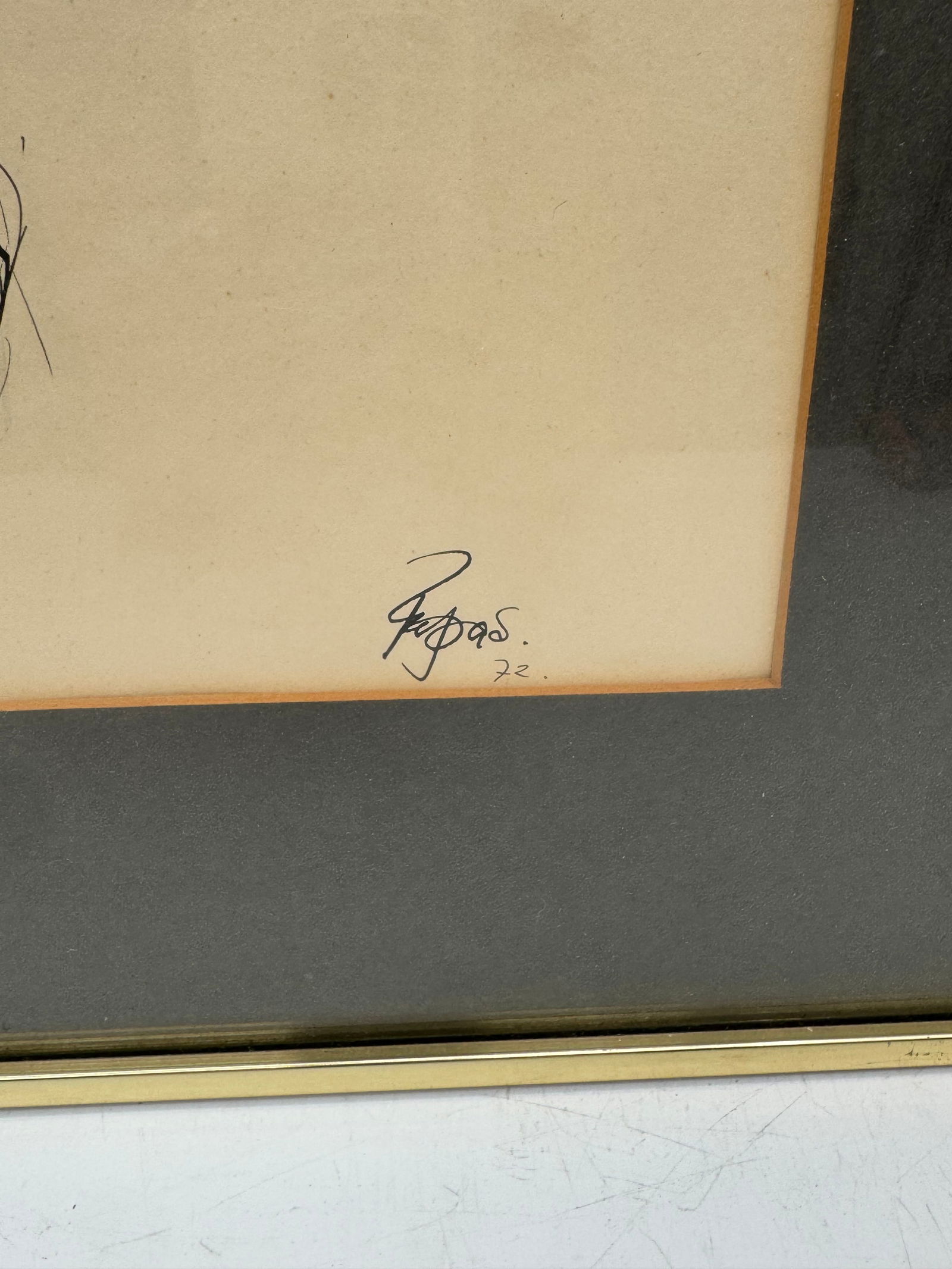 Abstract Ink Drawing, Signed - 3