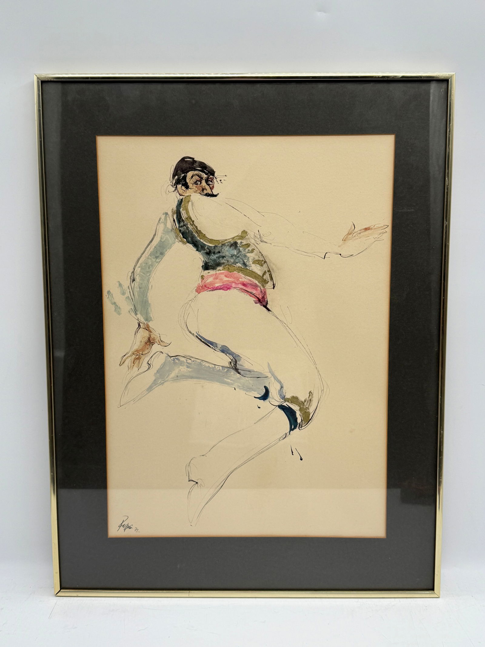 Abstract Figure Drawing, Framed - 2
