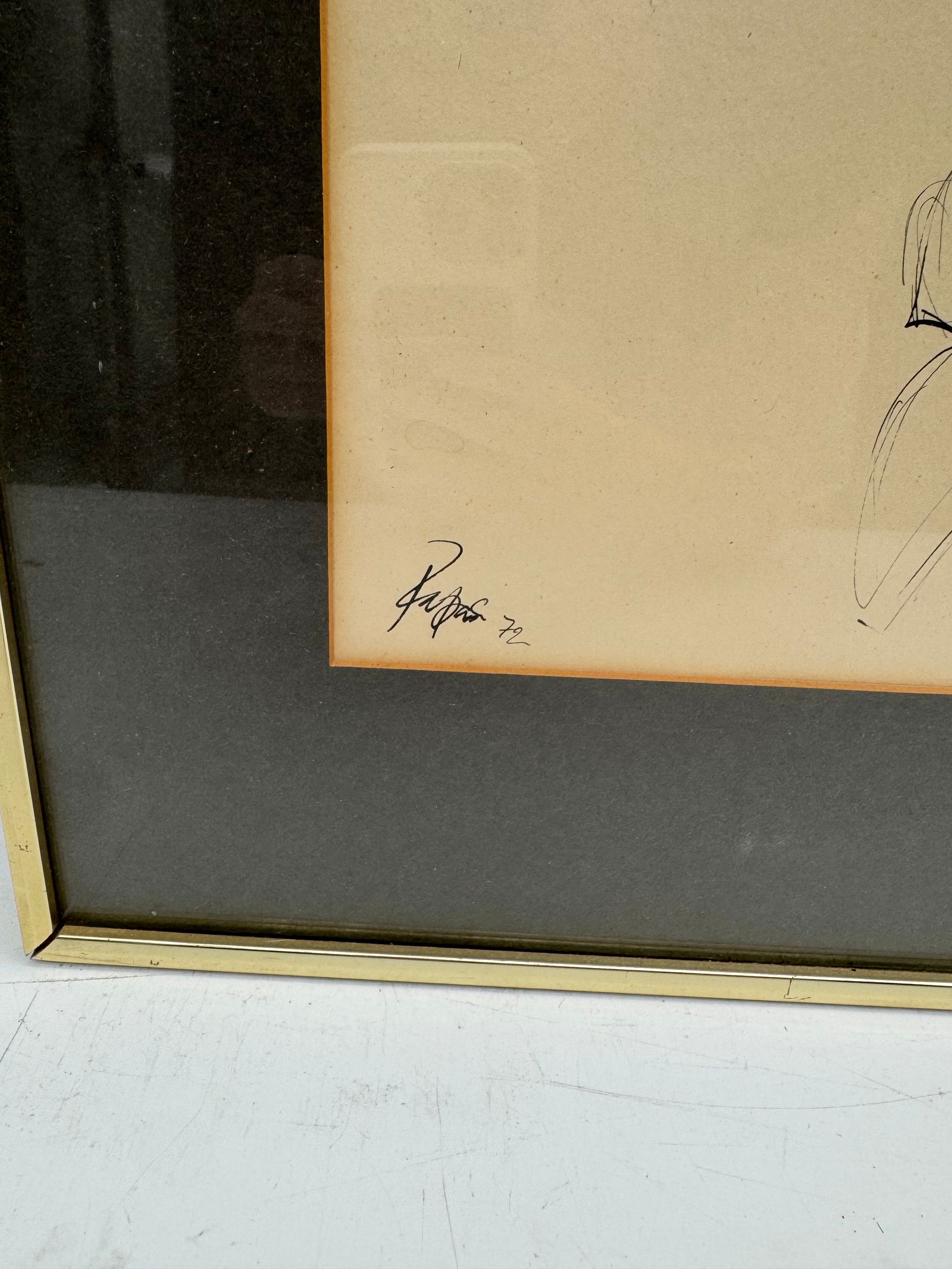 Abstract Figure Drawing, Framed - 3