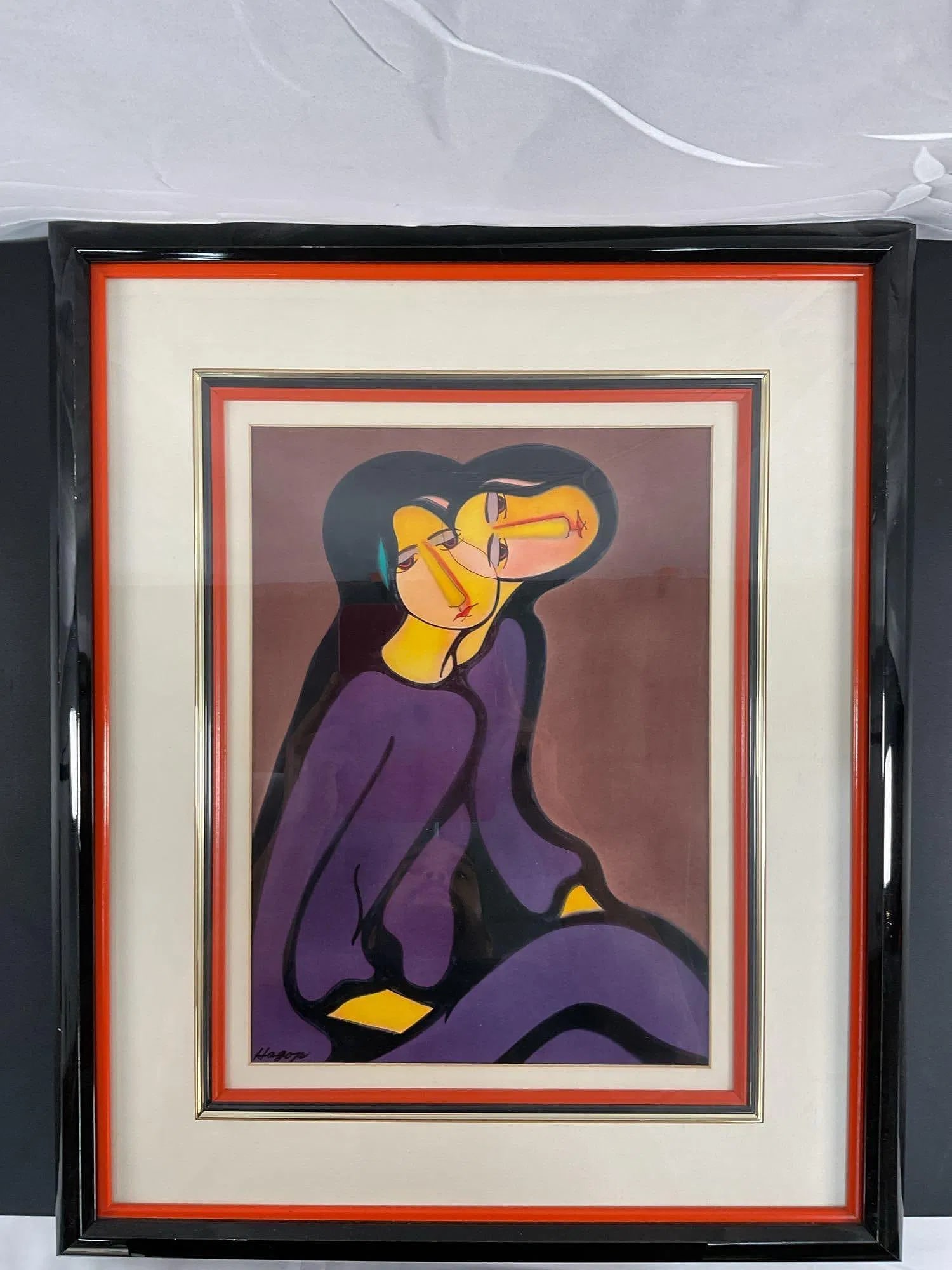 Hagop Chakrian (American, 1929-2006): From New York, Florida, California, to New Mexico, and back again, Hagop Chakrian was a professional artist who focuses on creating abstract art. He had various galleries, shows, and exhibitions