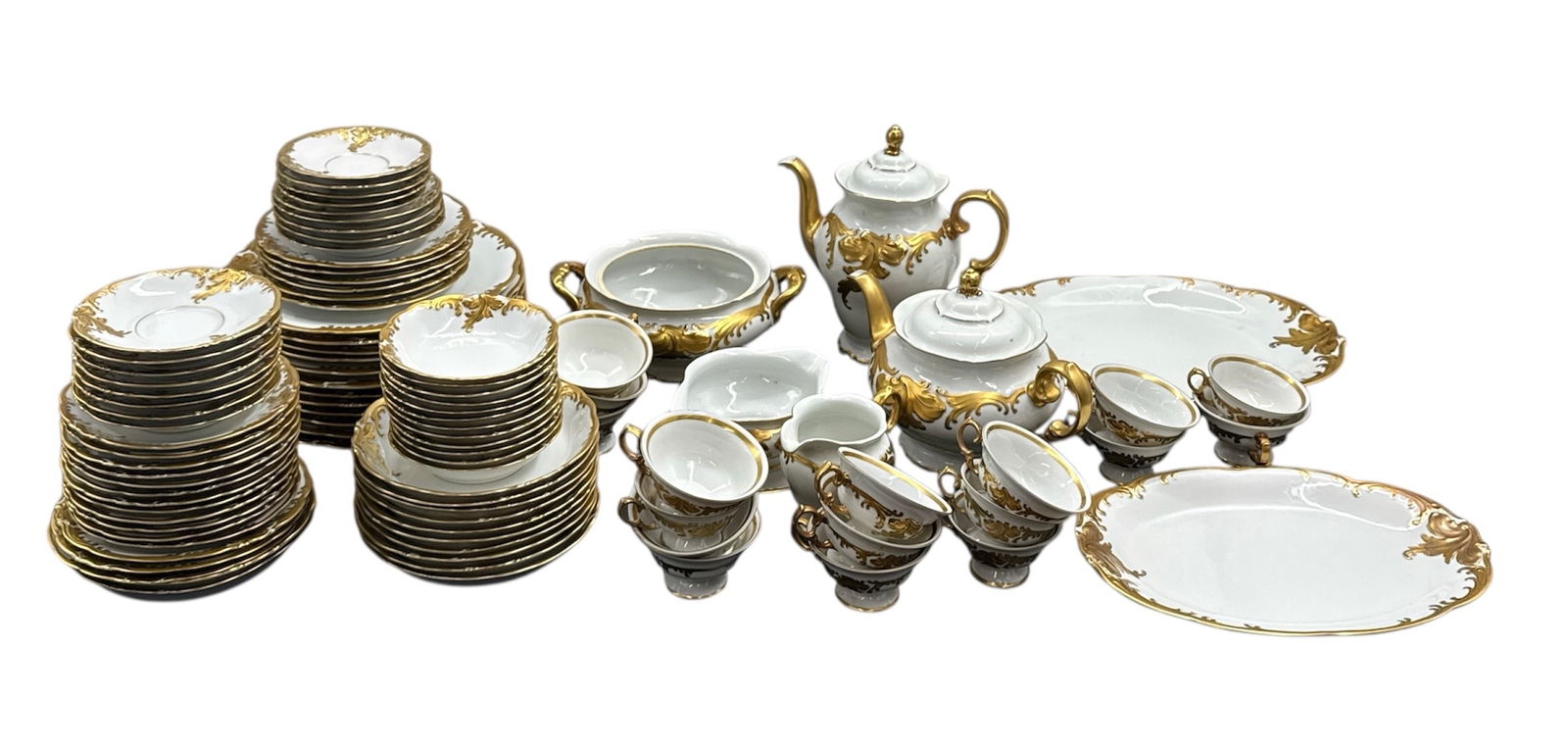 Walbrzych Bavaria Regente Malowane 150 Porcelain Dinner Service - 100 Pieces (1 of 6)