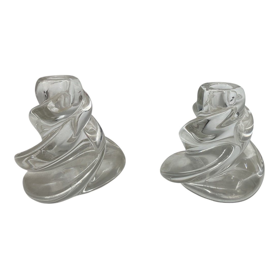 Kristaluxus Votive Holders, Baccarat Style: These pieces are a pair of vintage cry