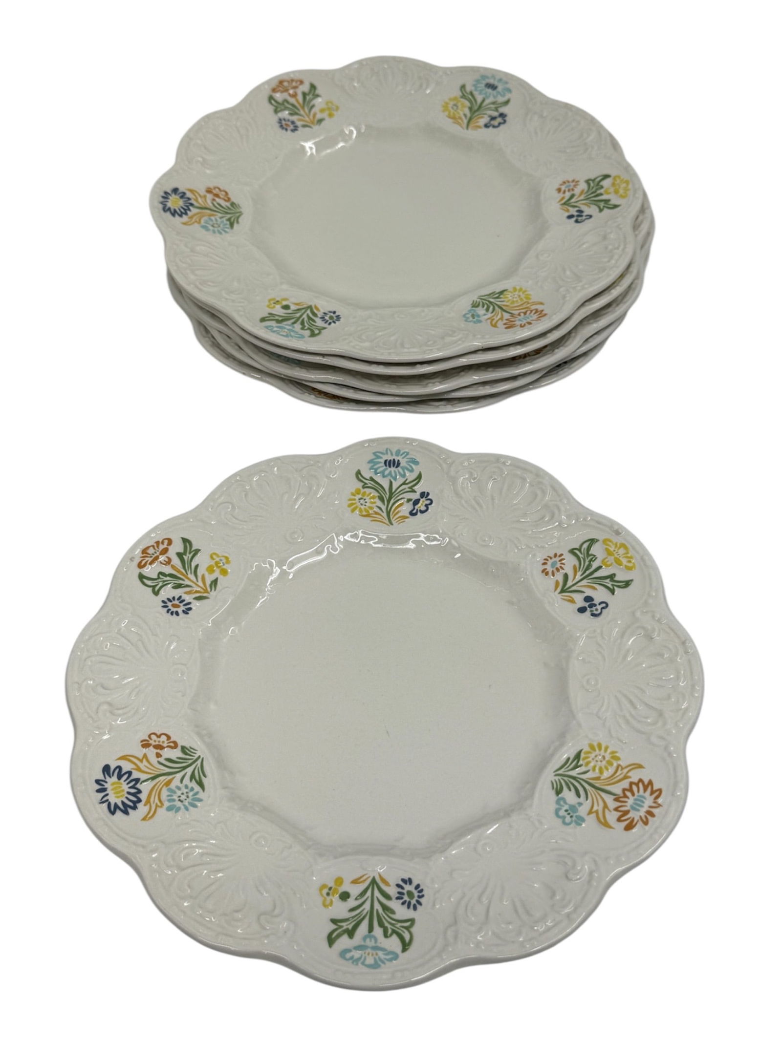 Six Royal Cauldon Bristol Ironstone Plates Tiffany & Co (1 of 2)