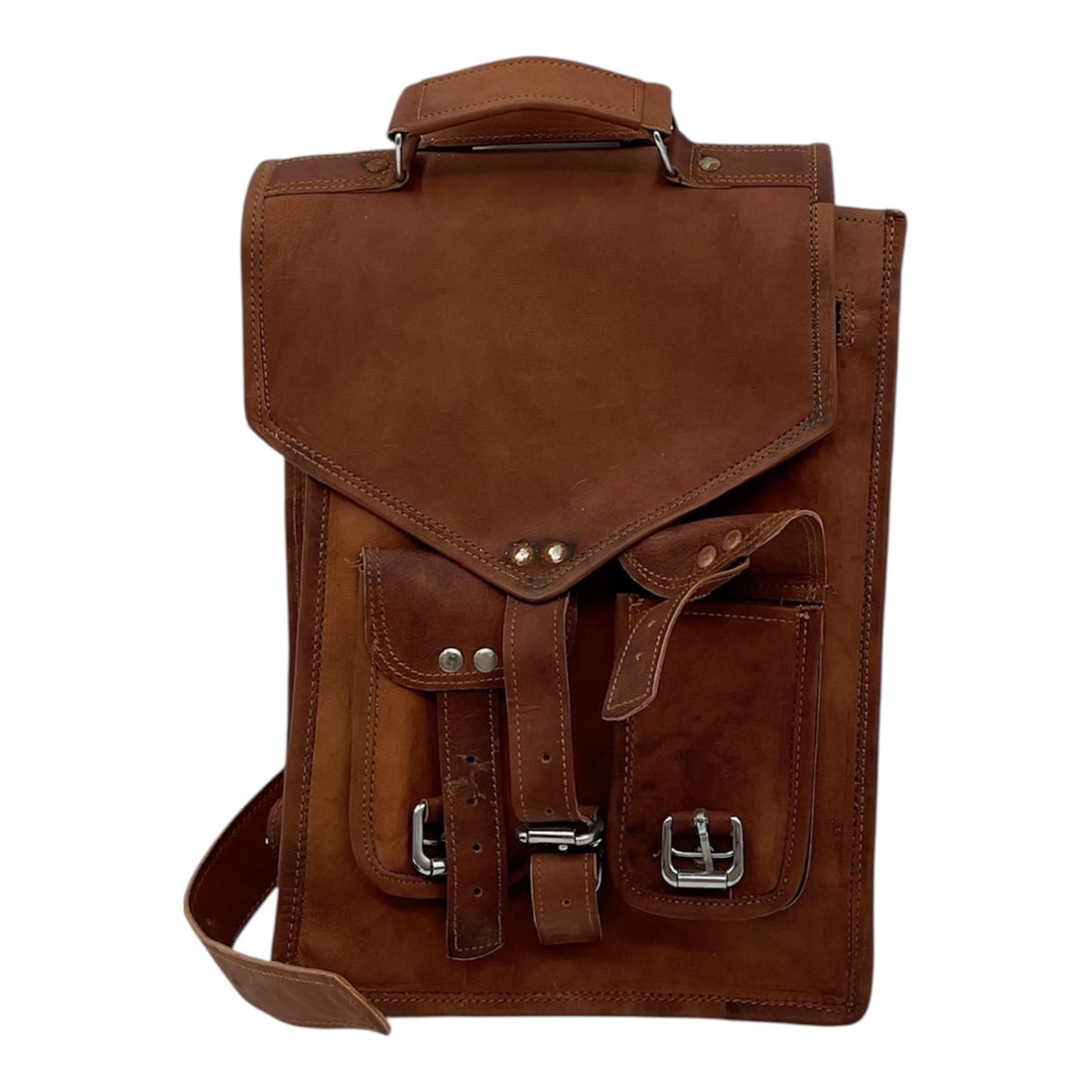 Pre-Historic Convertible Backpack by Classy Leather Bags,: Pre-Historic Convertible Backpack by Classy Leather Bags, is a handcrafted, multi-functional piece designed for both professional and casual use.Brand: Classy Leather