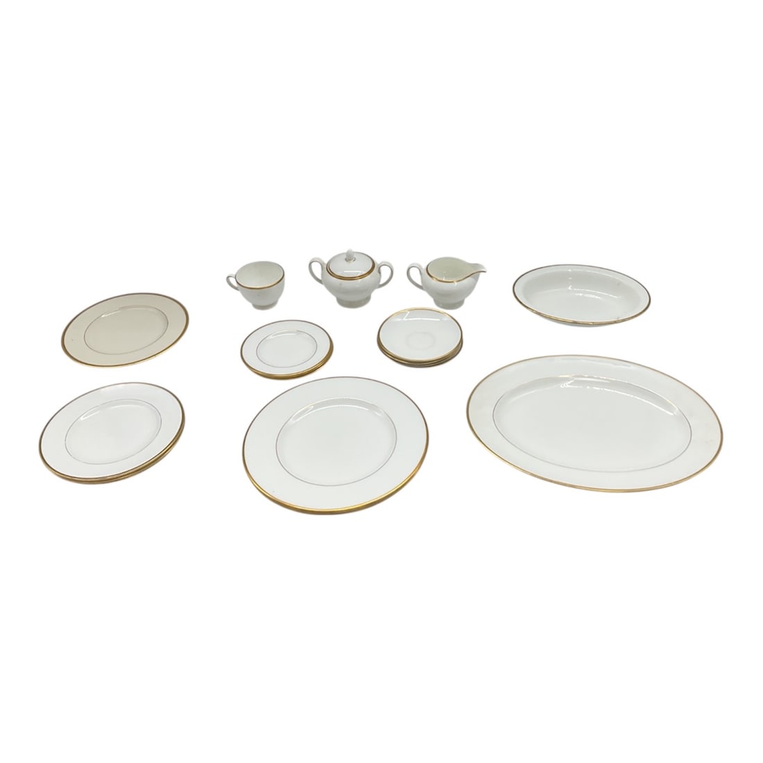 Mixed Wedgwood California and Lenox Windsor Bone China Serving and Tea Set (1 of 9)