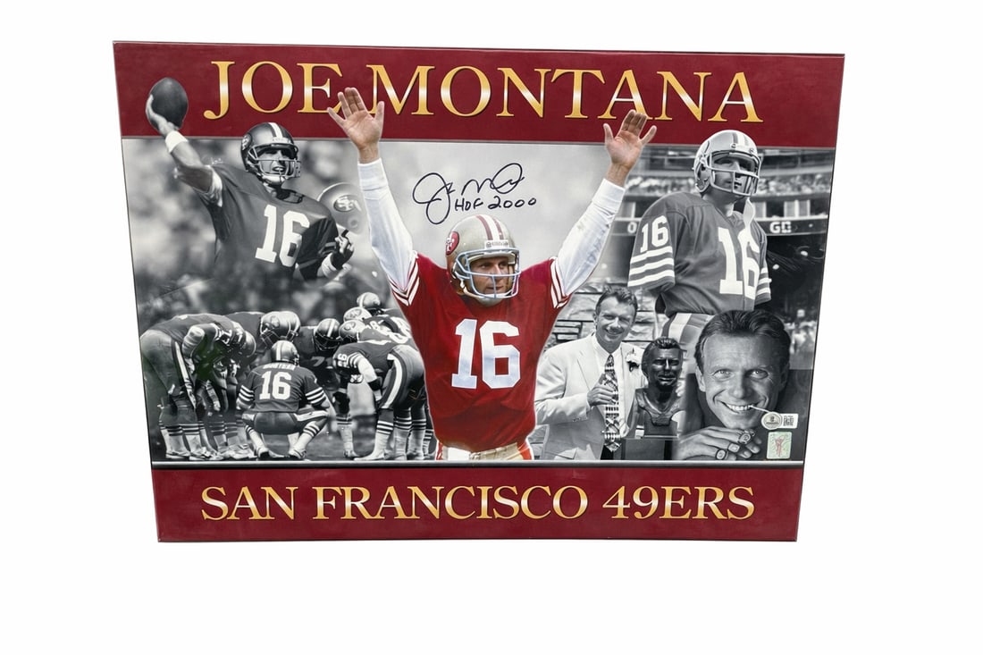 JOE MONTANA Autographed Limited Edition San Francisco 49ers HOF 2000 Photo Plaque w/ COA: Description Own a genuine piece of NFL history with this stunning, li