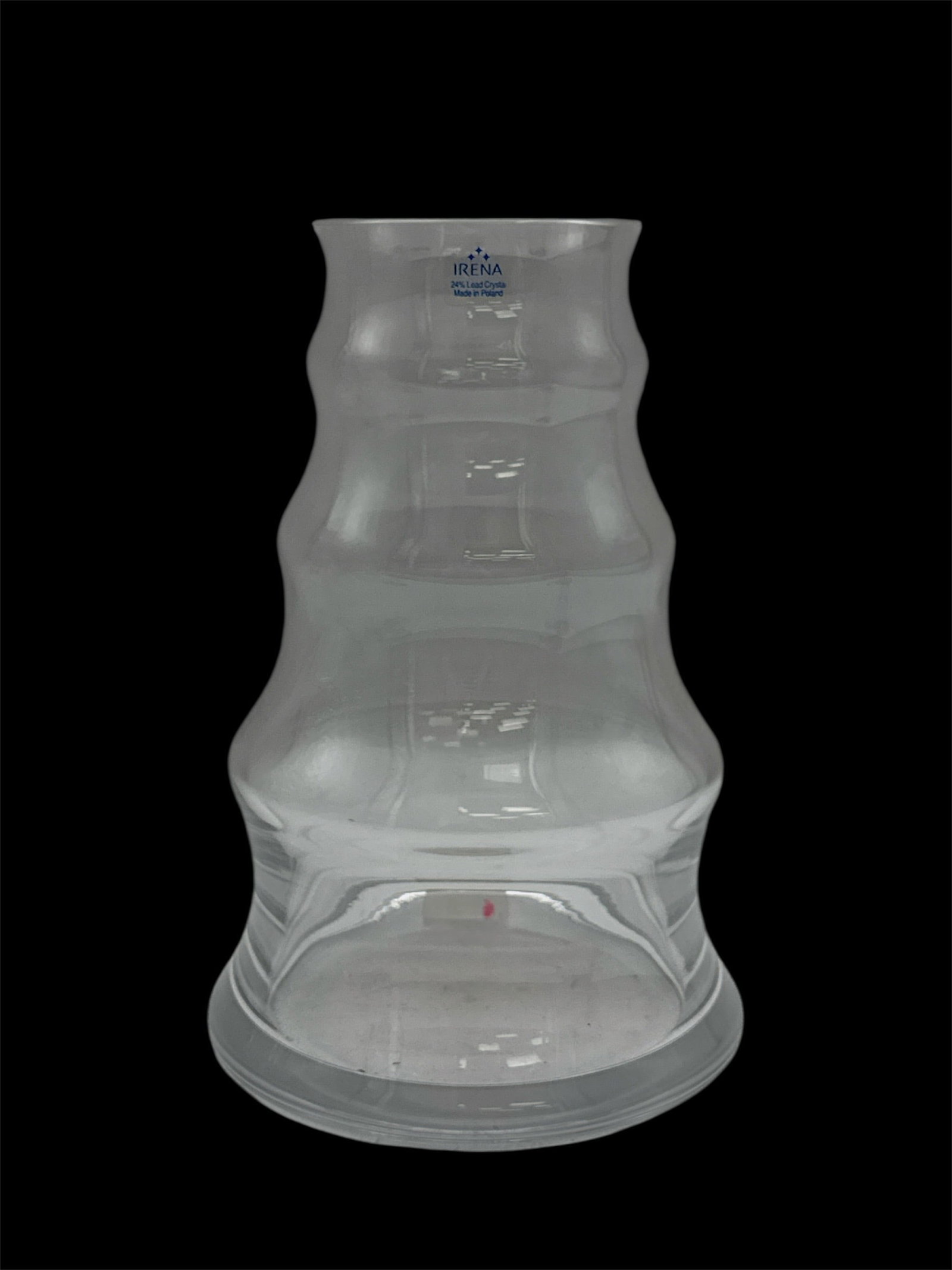 Modern Clear Glass Sculptural Vase (1 of 2)