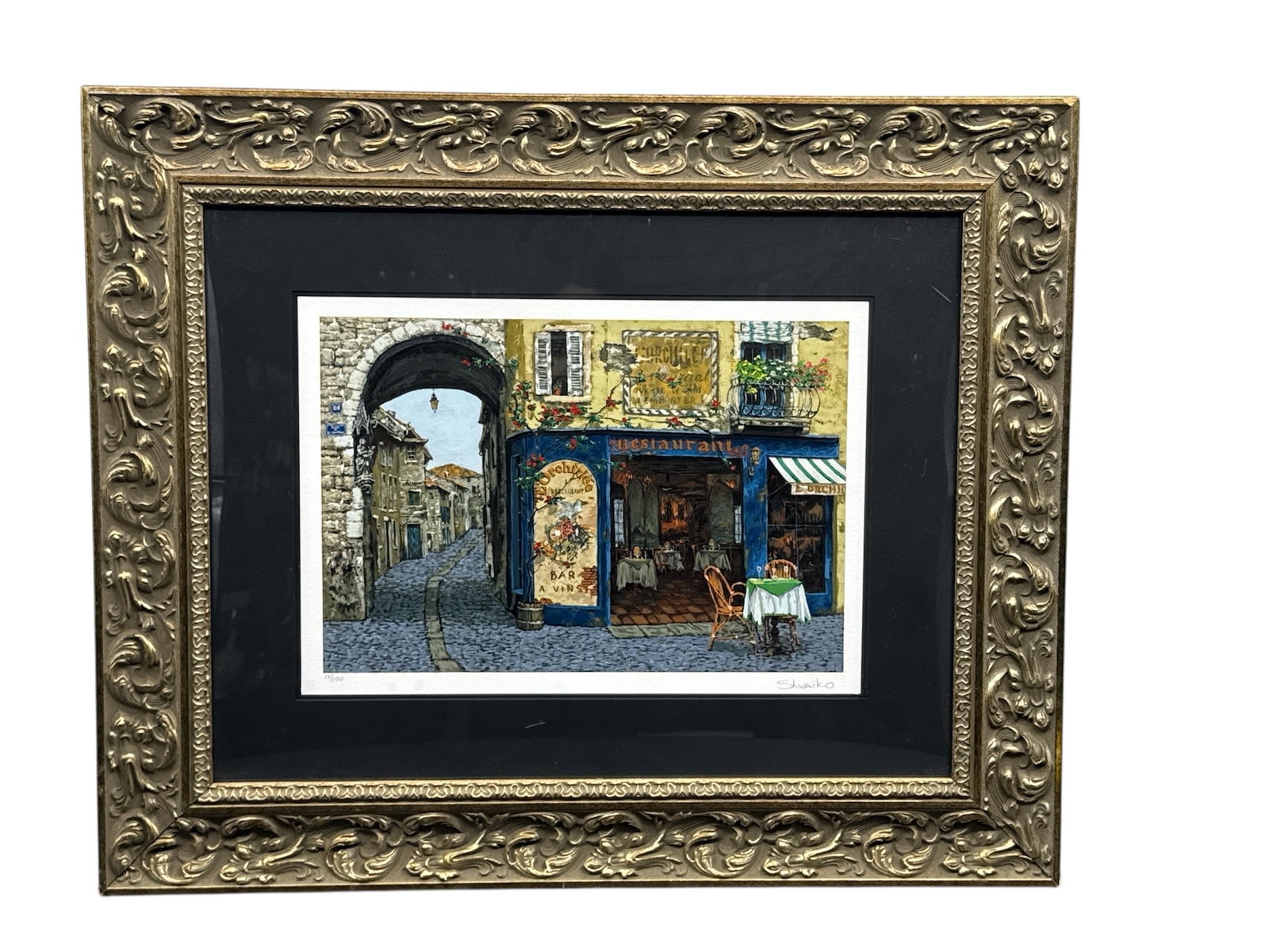 "L'Orchidee" by Viktor Shvaiko (Russia, b.1965) Serigraph on paper: Description Up for bid is an authentic piece of art by the renowned Russian-born artist Viktor Shvaiko. This vibrant, impressionistic work, titled 