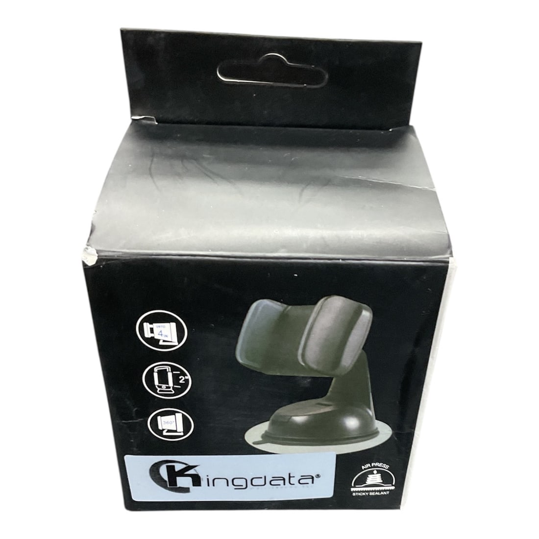 Kingdater Adjustable Mobile Phone Holder Stand in Box: This Kingdater adjustable mobile phone holder stand comes new in its original packaging and is designed for convenient hands-free use at home, in the office, or in a vehicle. The compact stand feature