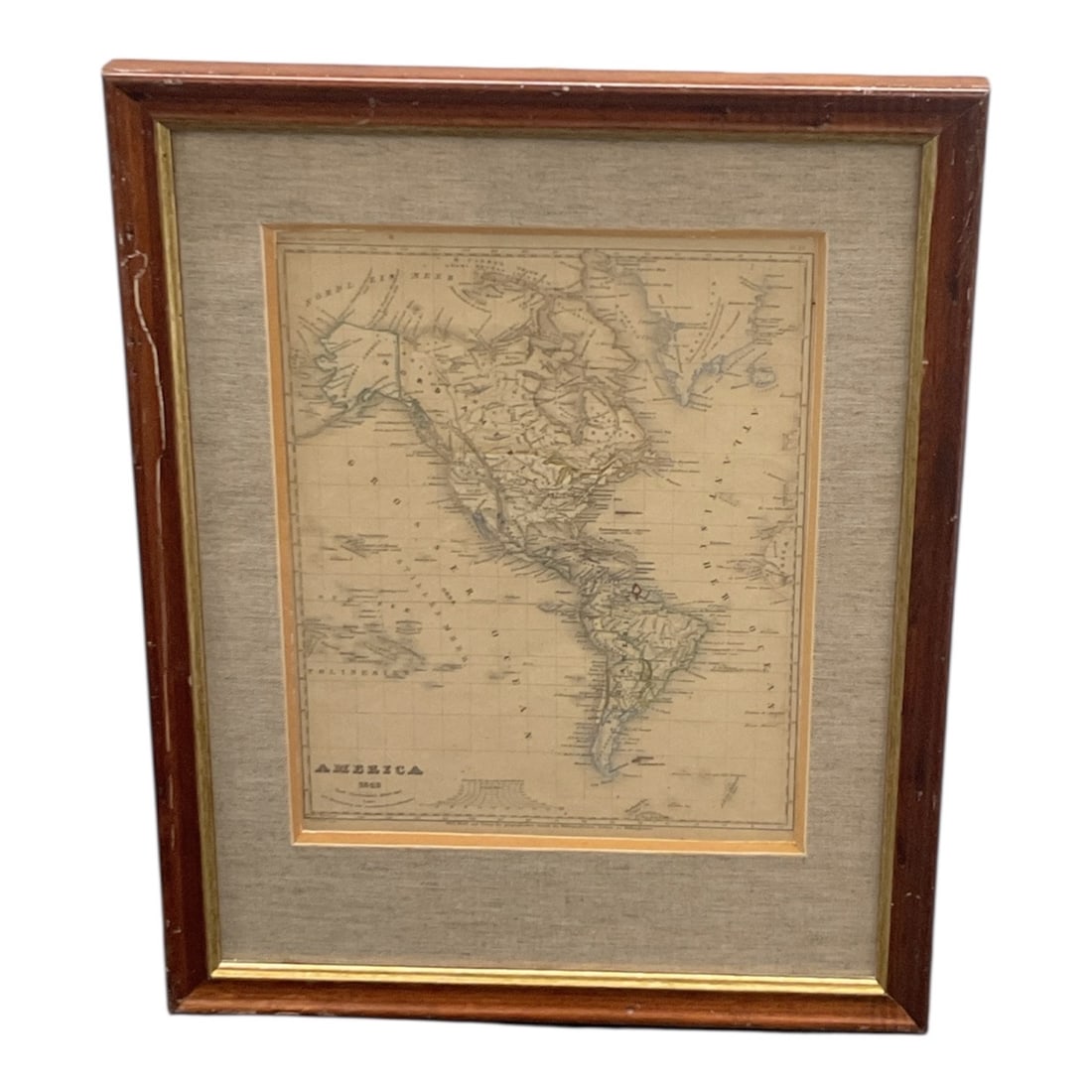 Antique 1849 Map of America — Joseph Meyer — German Steel Plate Engraving: DescriptionThis is an authentic 1849 steel plate engraved map titled
