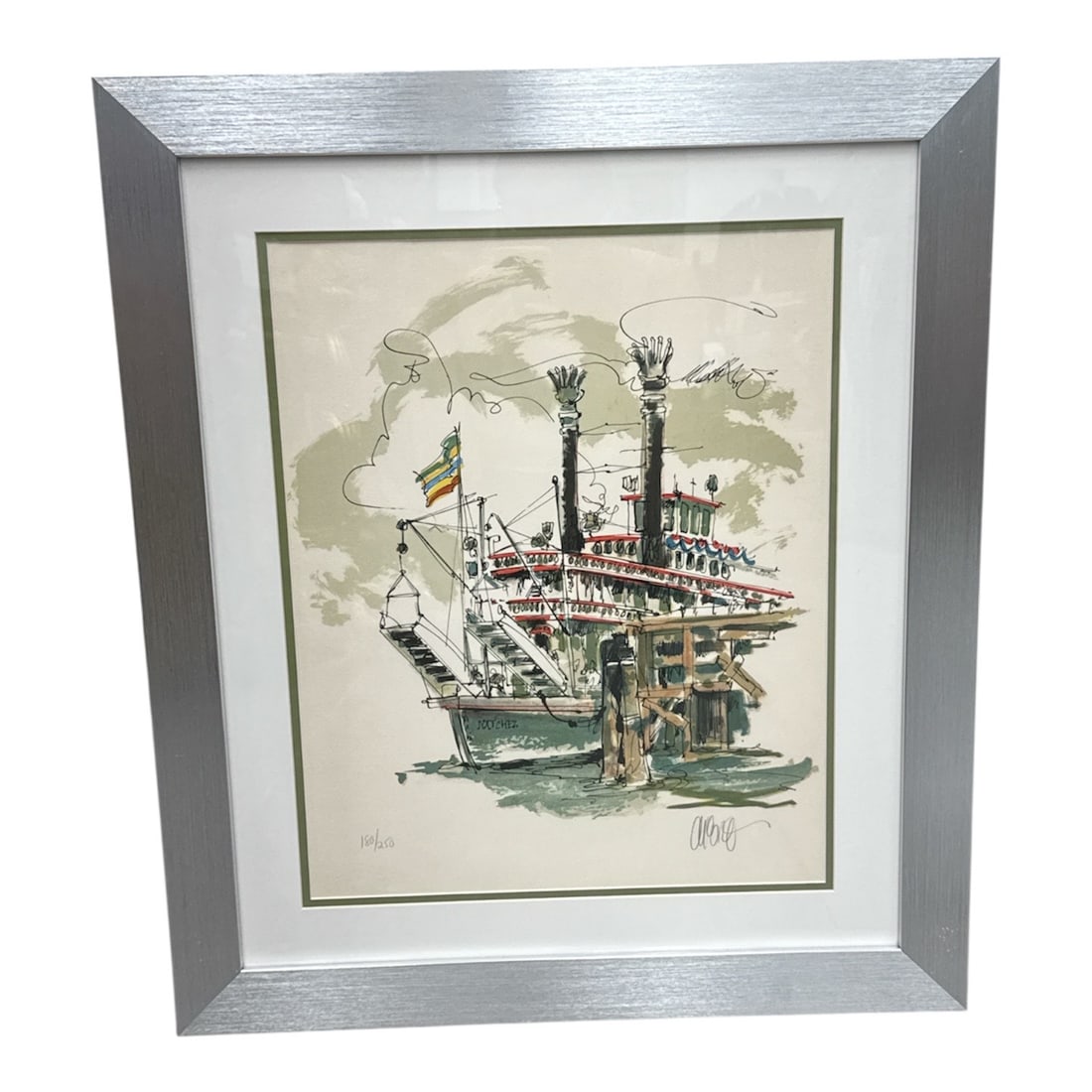 Natchez New Orleans Steamboat by Wayland Moore Limited Edition Lithograph: tbd
