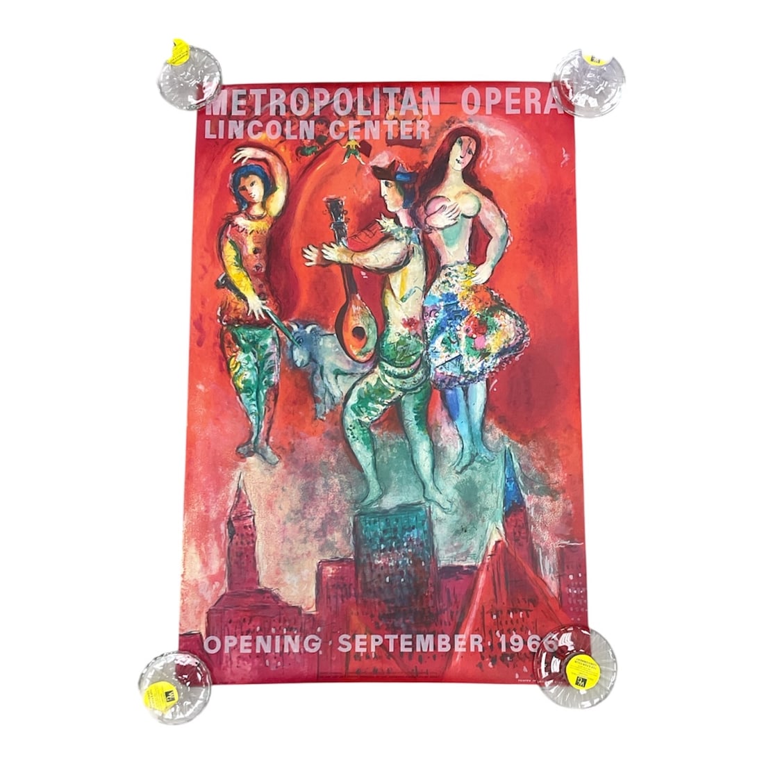 A Pair of Metropolitan Opera Opening Poster by Marc Chagall, Lincoln Center, September 1964: Two large-format posters for the Metropolitan