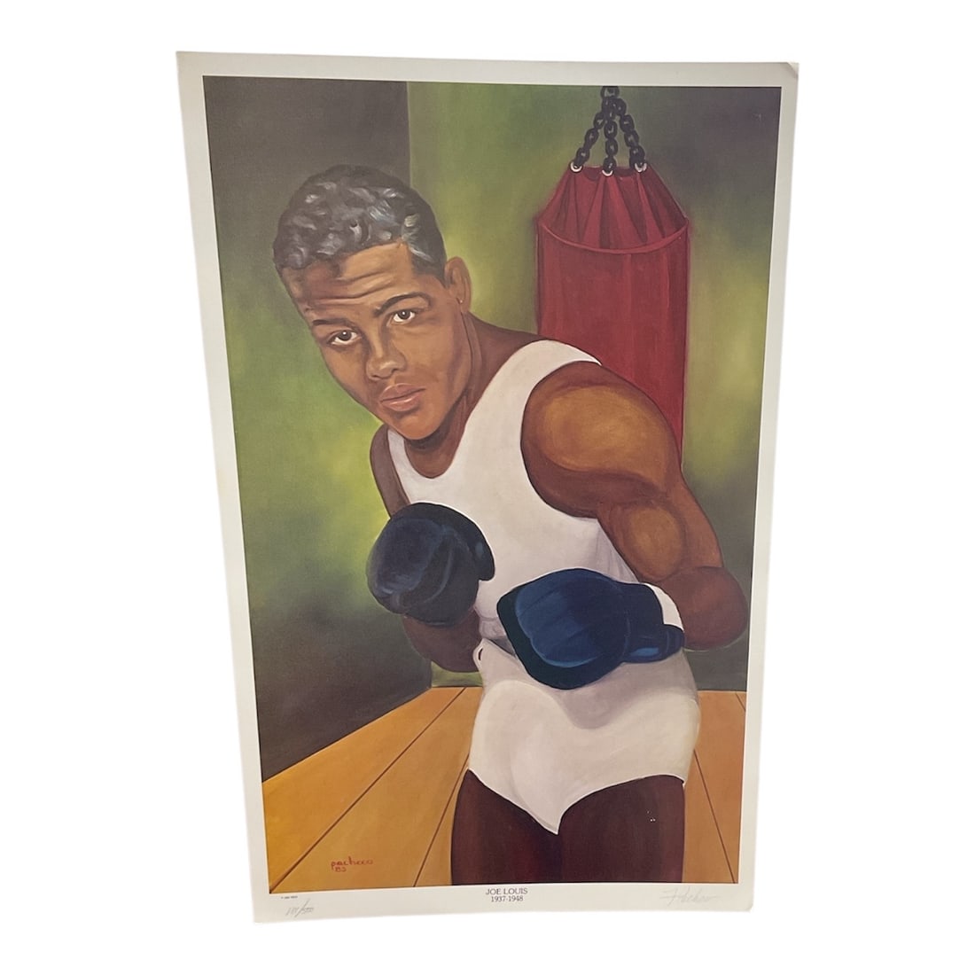 Ferdie Pacheco Joe Louis Hand Signed Limited Edition Print (1 of 5)