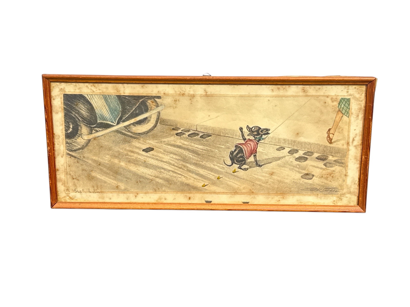 "Comme nos maîtres" by French artist Boris O'Klein (France, 1893-1985) etching (1 of 4)