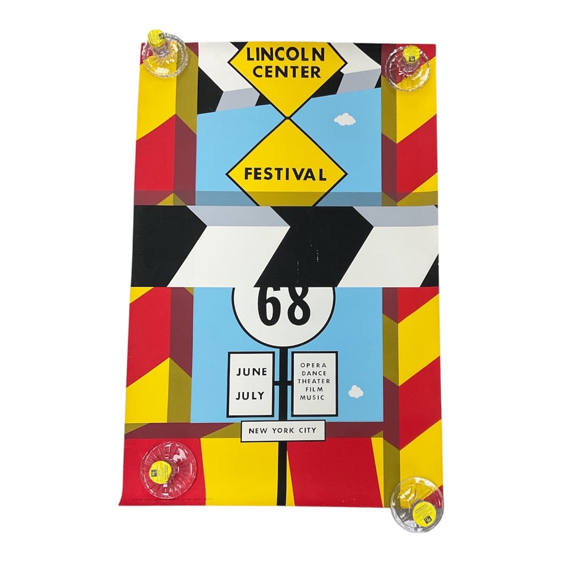 Allan D’Arcangelo, Lincoln Center Festival Poster, 1968 (1 of 4)