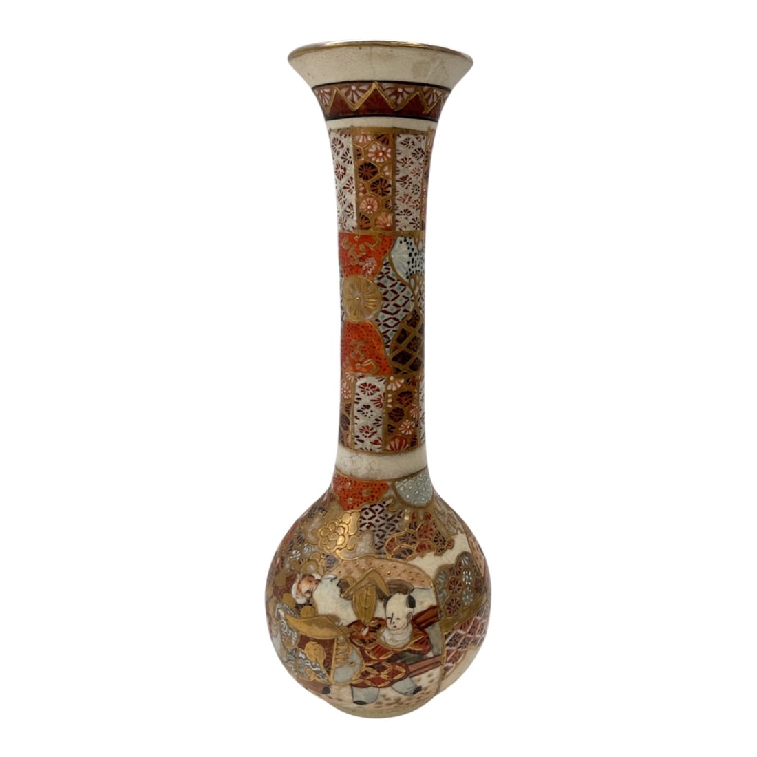 Japanese Satsuma Style Porcelain Vase, 20th Century (1 of 3)