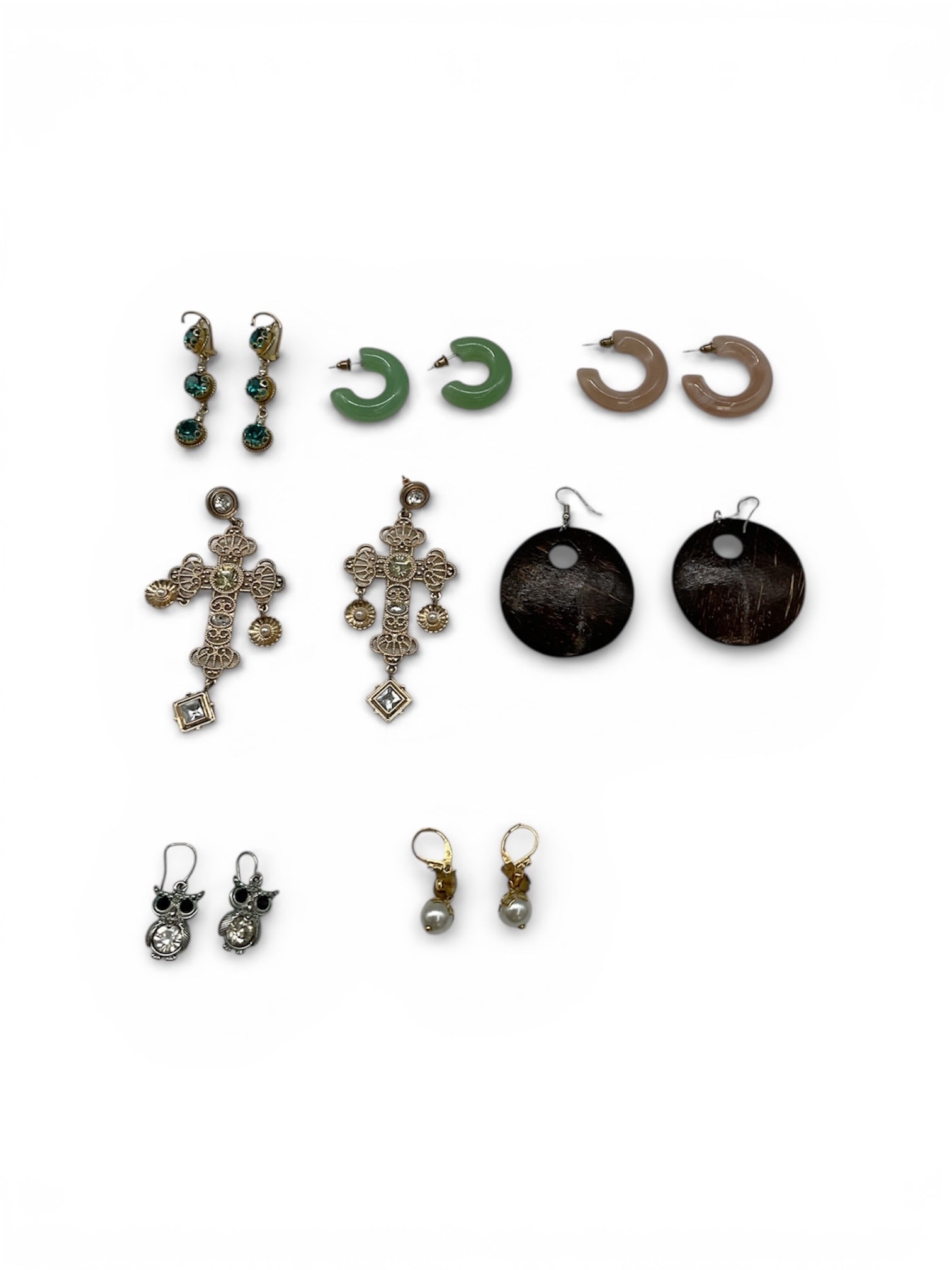 Assorted Seven Pair Vintage and Costume Earrings Collection (1 of 2)