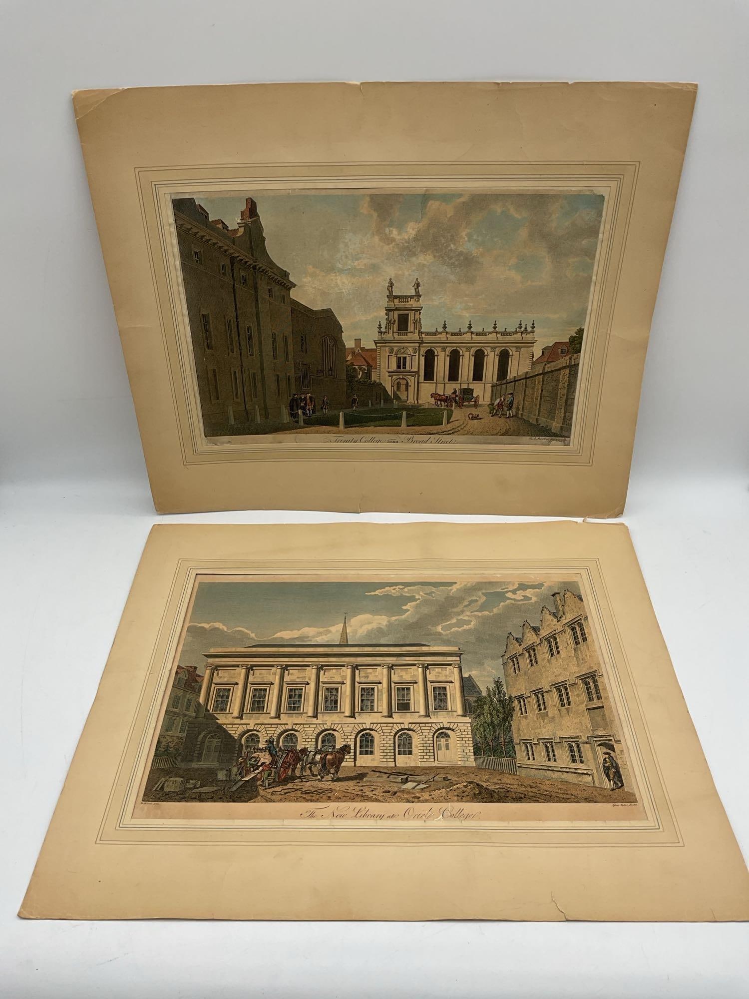 Two Oxford College Etchings, M.A. Rooker & Isaac Taylor (1 of 6)