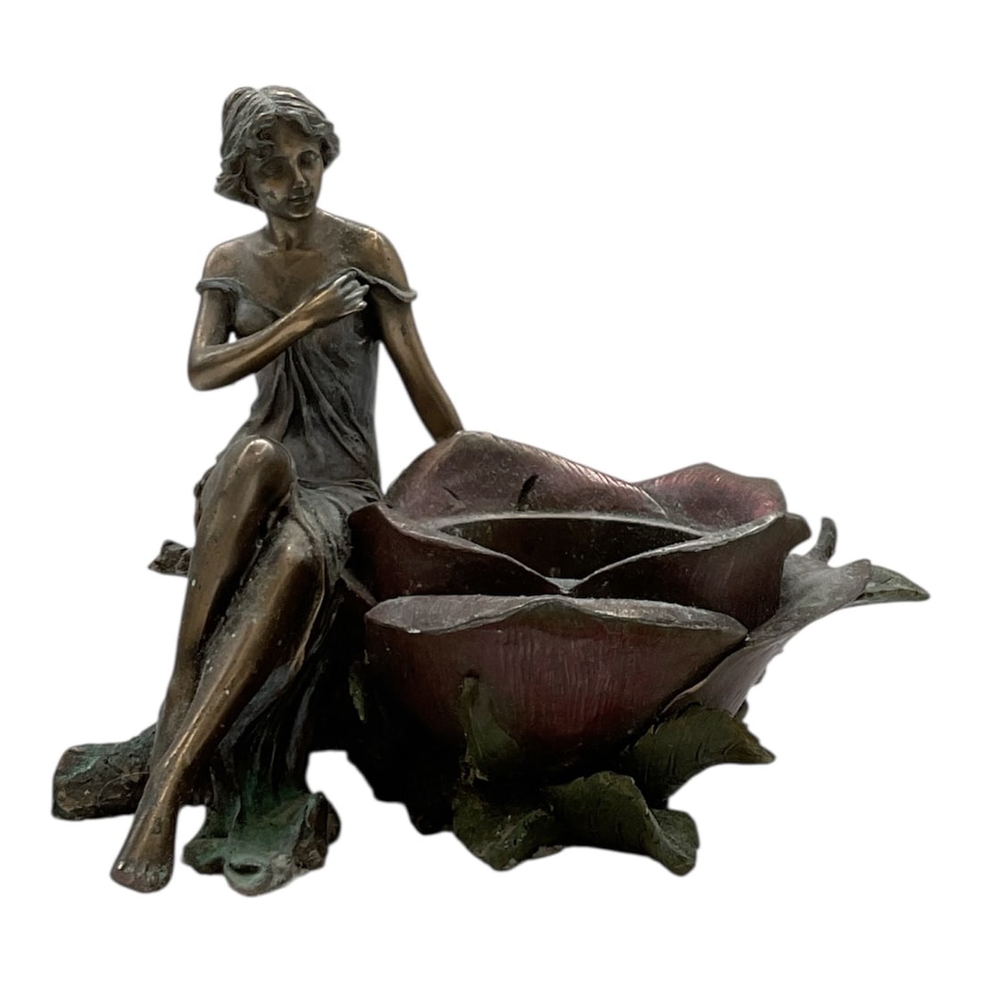 Veronese Art Nouveau Style Figural Candle Holder, 2003 (1 of 5)