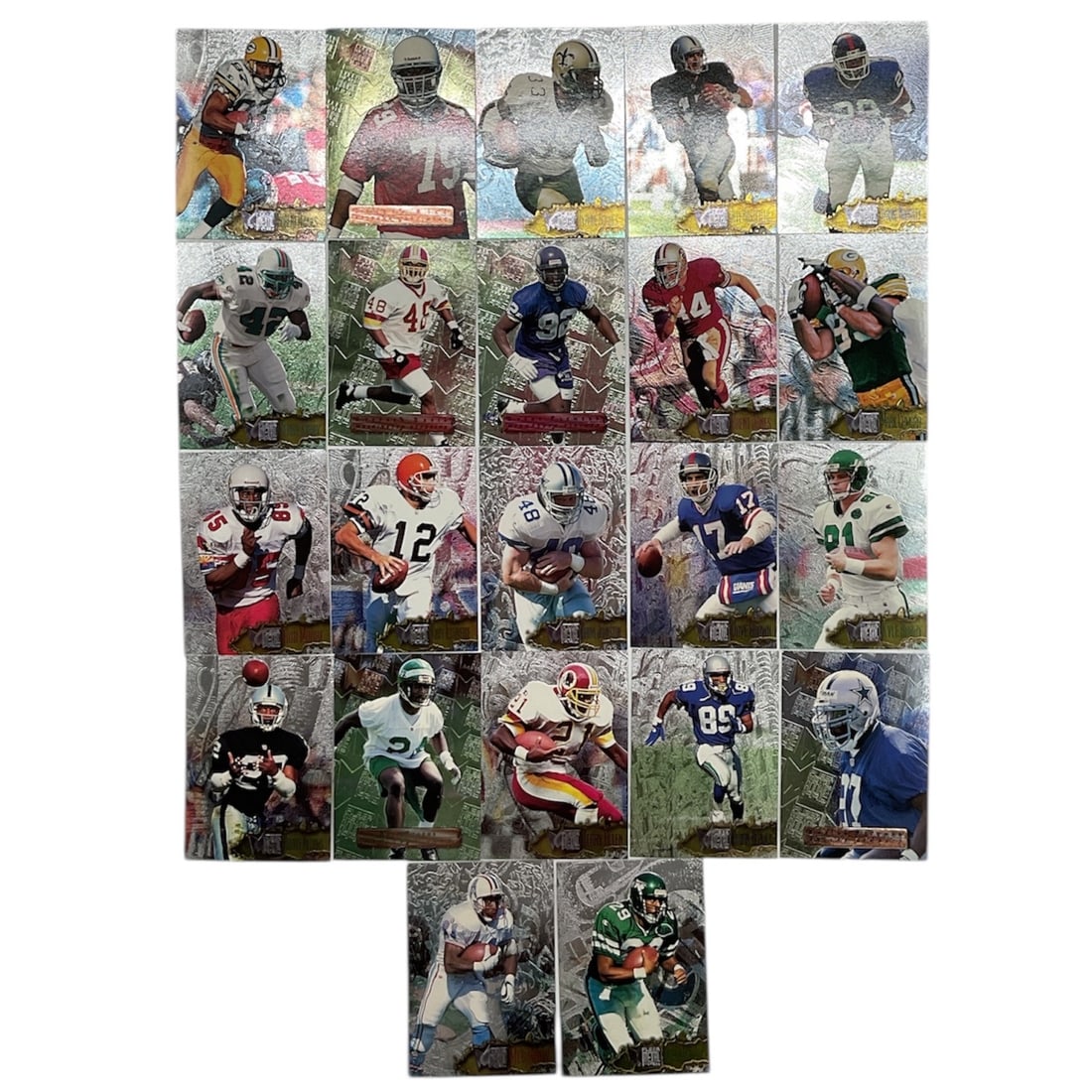 22pc, 1990s Fleer Football Trading Cards (1 of 3)