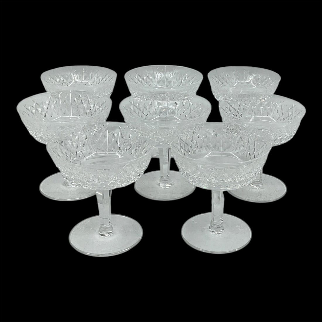 Waterford Crystal Cut Glass Stemmed Glasses, Set of 8 (1 of 4)