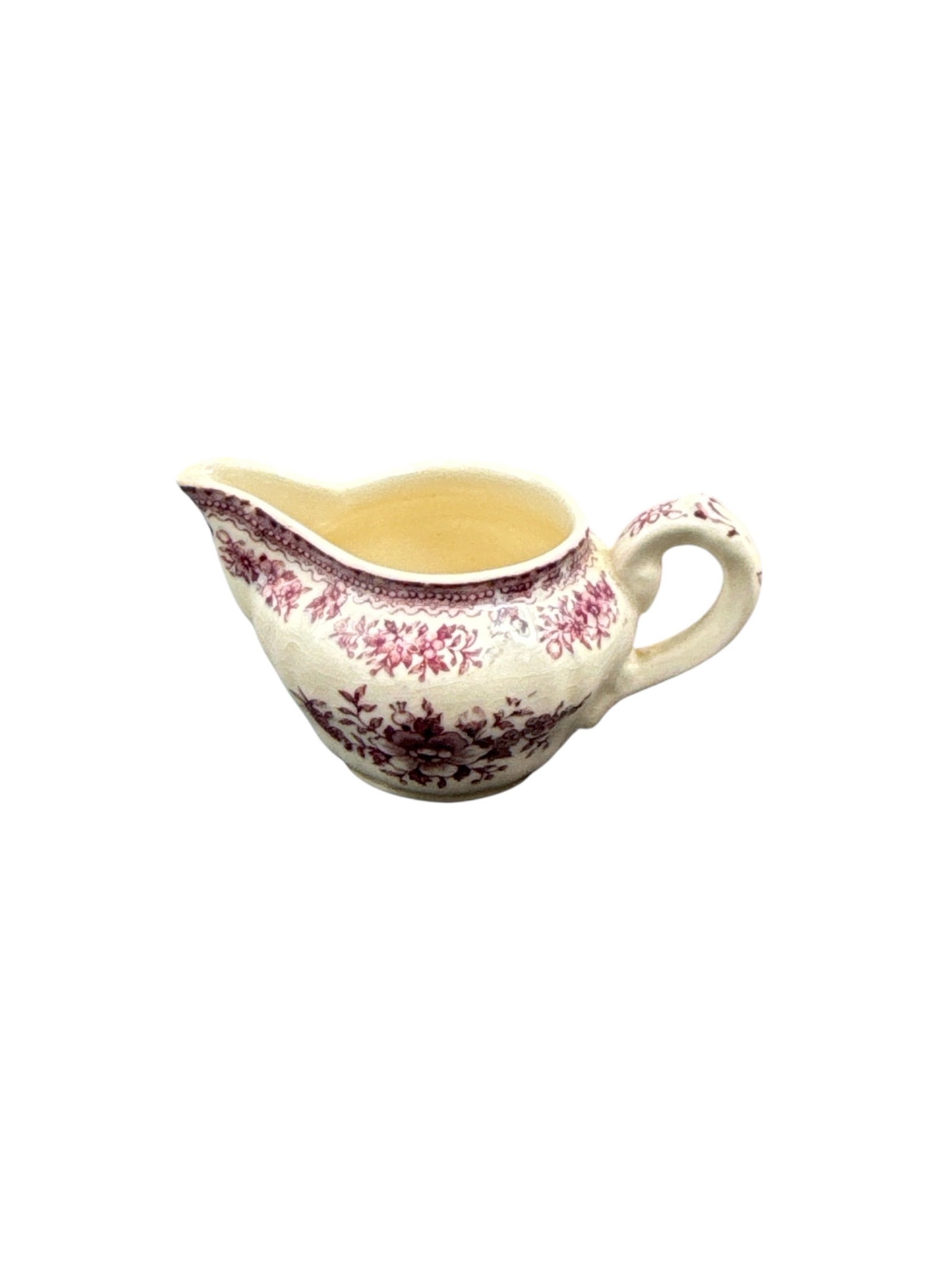 Wade England Ceramic Creamer with Pink Transferware Decoration (1 of 3)