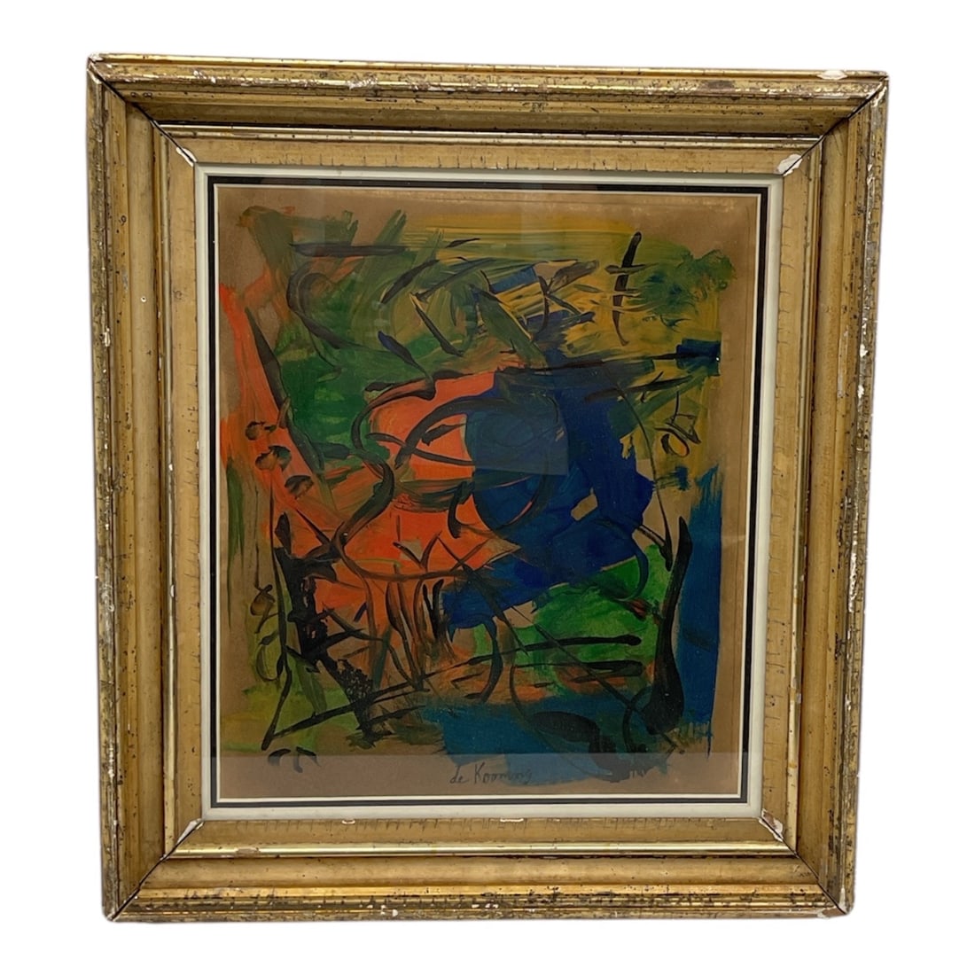 In the Style of (Willem de Kooning, USA/Netherlands, 1904-1997) Mixed Media on Paper (1 of 4)