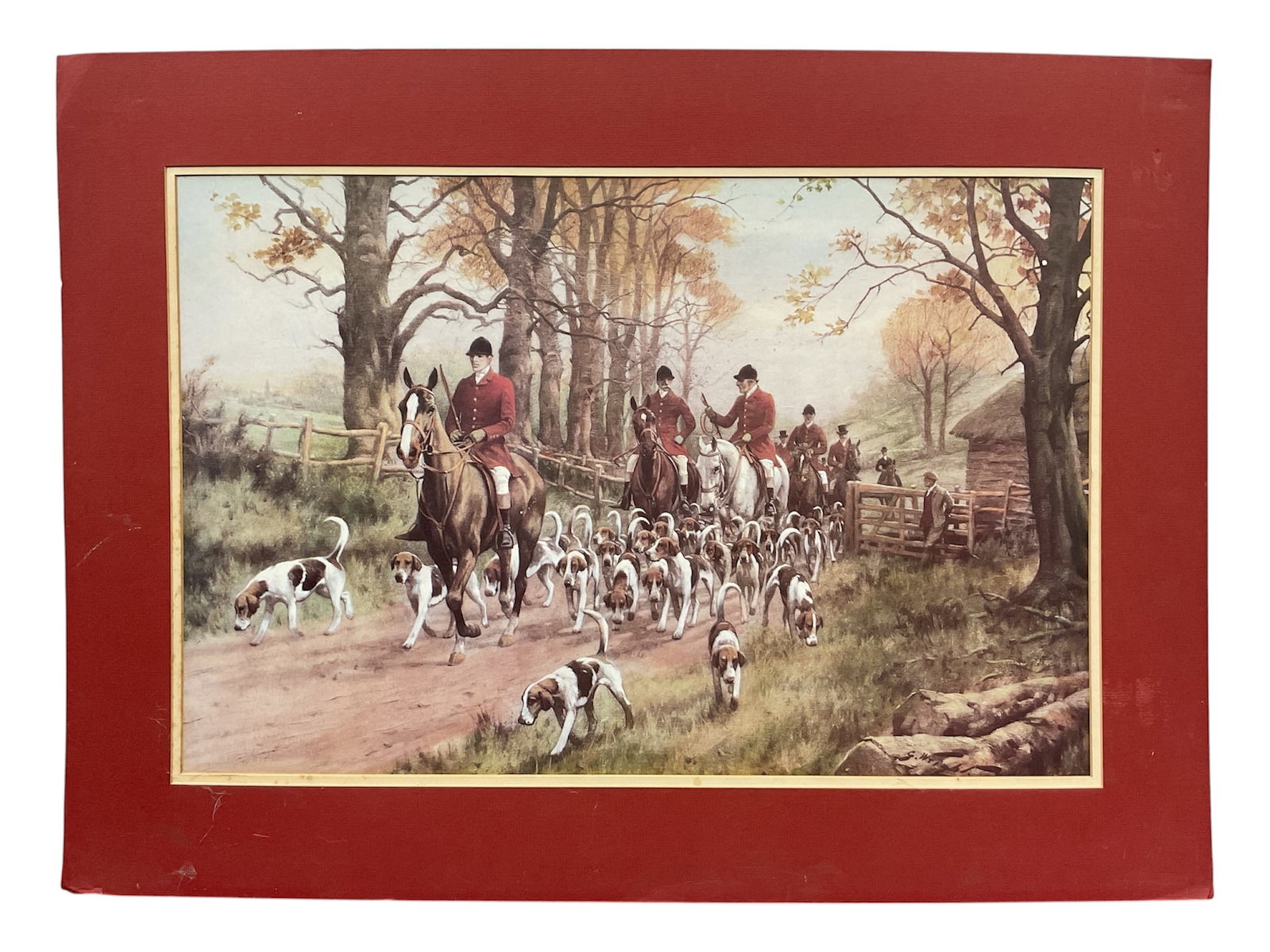 “The Pink of Condition?? after George Wright Equestrian Hunt Lithograph (1 of 3)