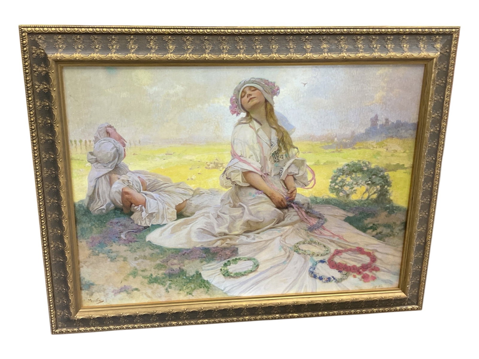 Alphonse Mucha (1860–1939) is titled Song of Bohemia: This piece by the legendary Art Nouveau master Alphonse Mucha (1860–1939) is titled Song of Bohemia (also known as Chant de Bohème or Naše píse?). Artistic Details