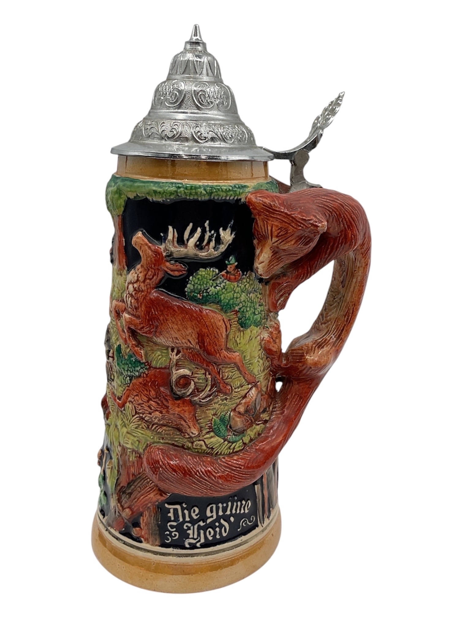 Vintage German-Style Relief Beer Stein (1 of 3)