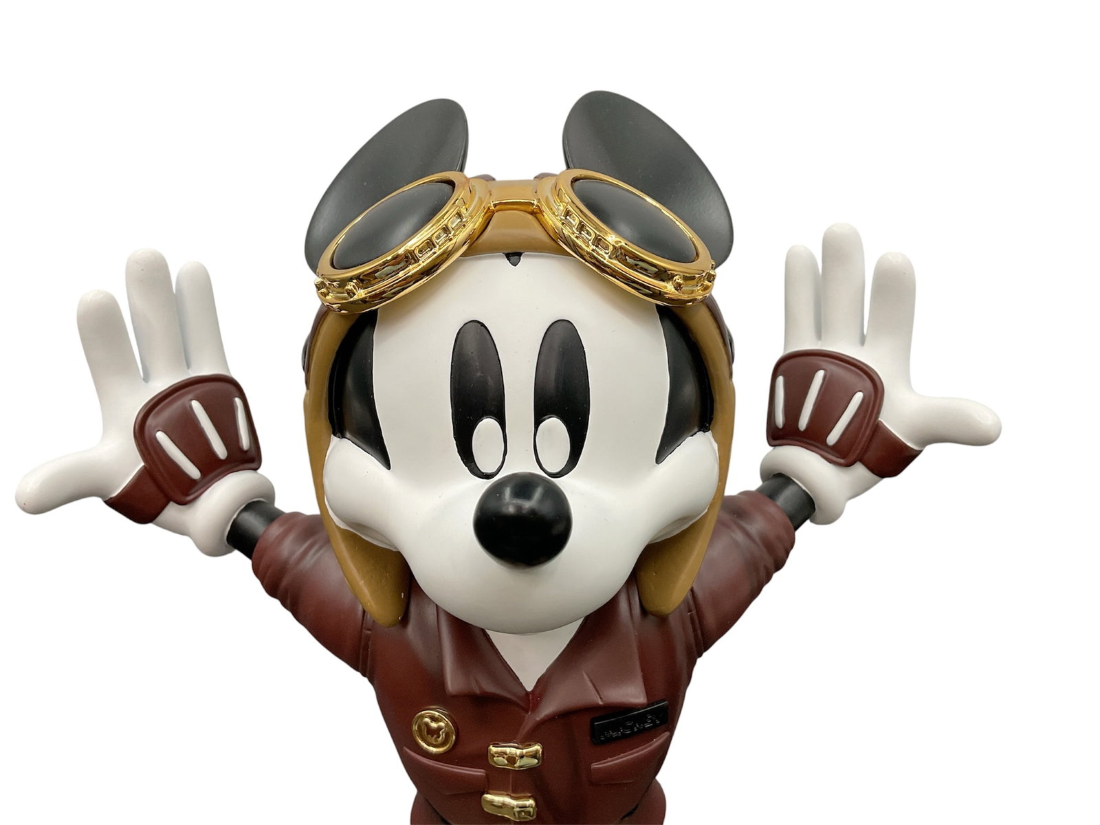Disney Mickey Mouse Aviator Pilot Figure Sculpture - 2