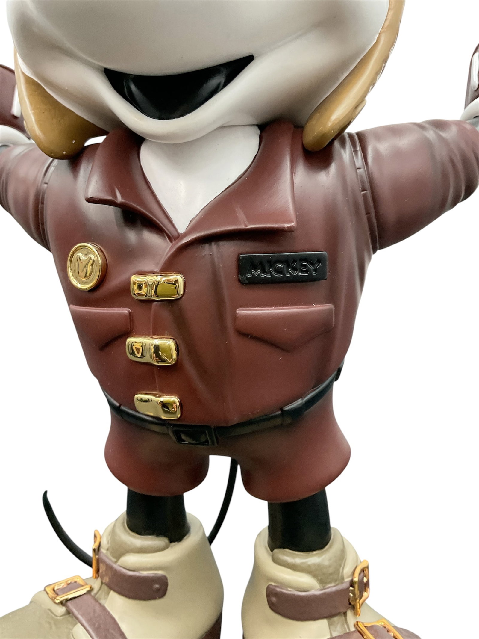 Disney Mickey Mouse Aviator Pilot Figure Sculpture - 3