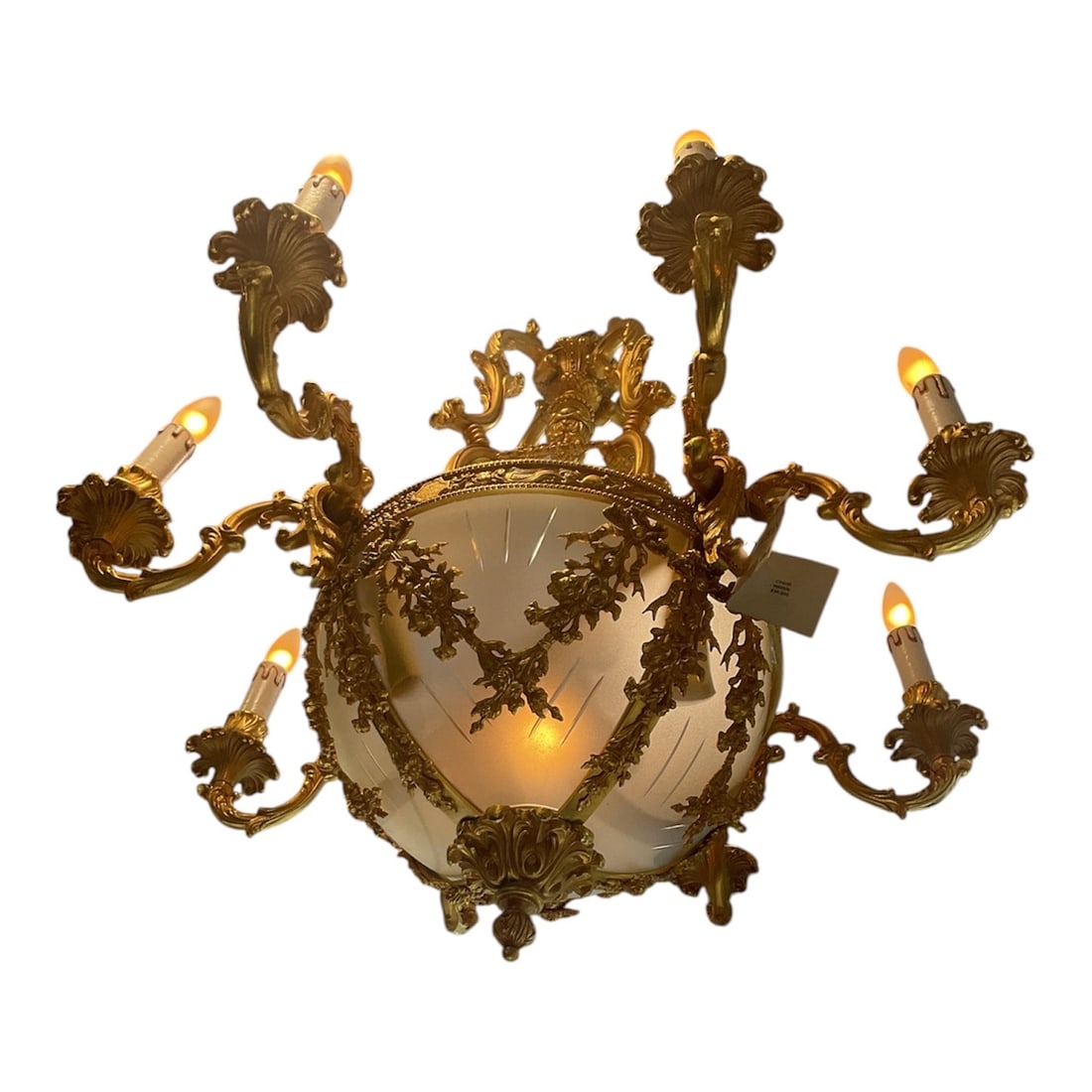CH230 - (2) Pair of 8-Light Dore Bronze and Crystal Chandeliers - 3