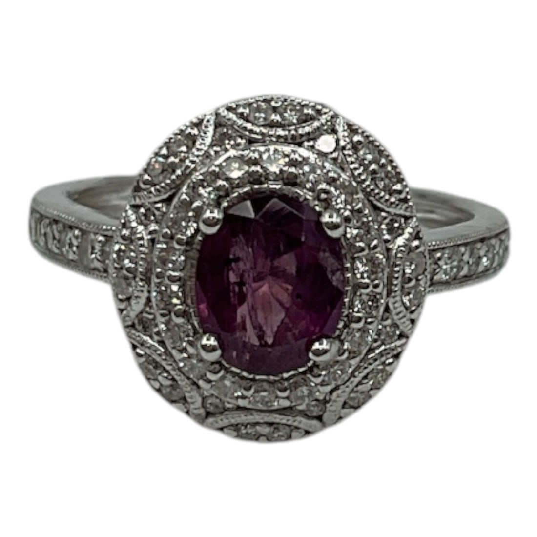 Kashmir Sapphire and Diamond Ring with GIA Report (1 of 6)