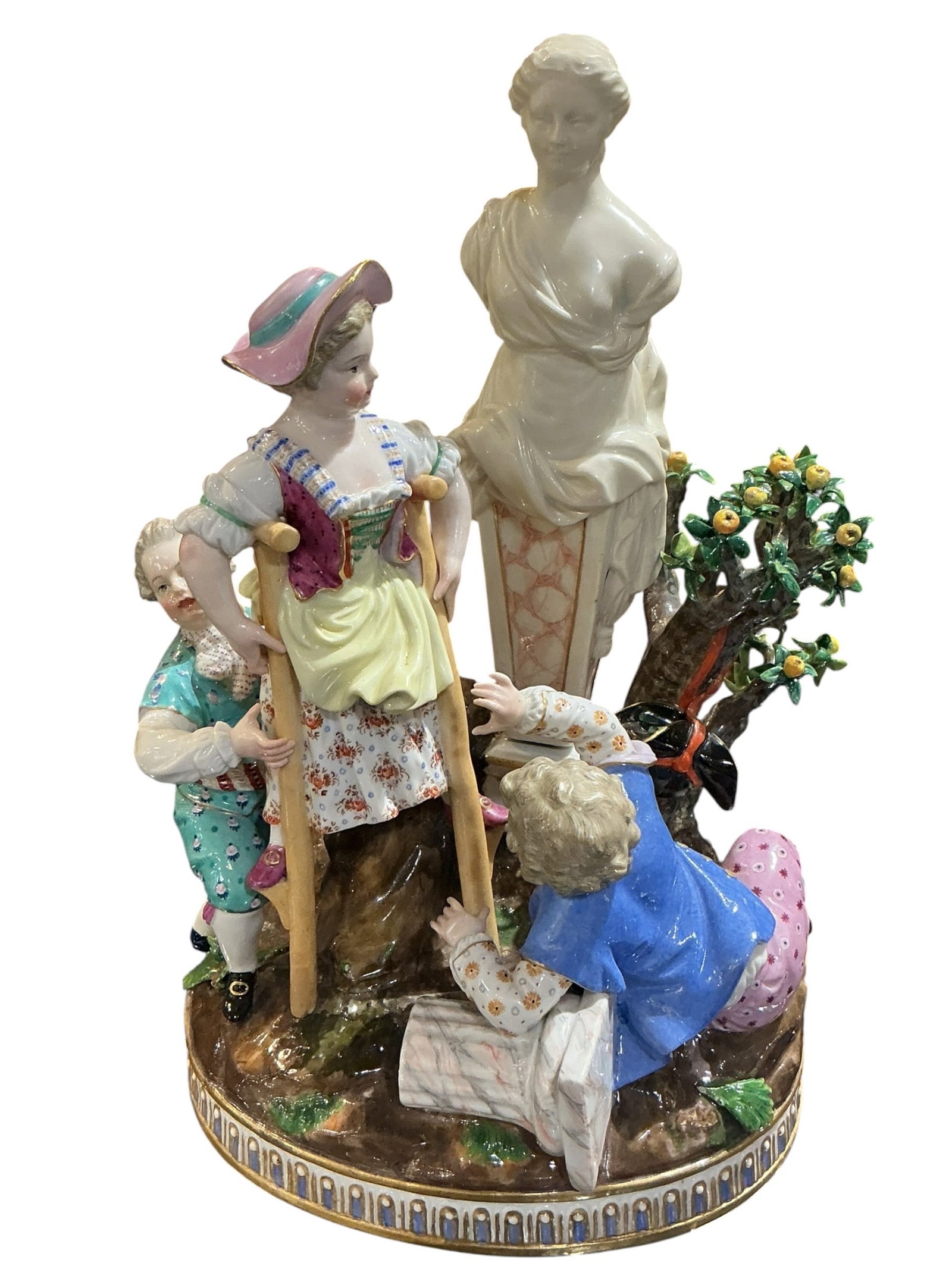 PC613 - 19th Century Meissen Porcelain Figural Group (1 of 8)