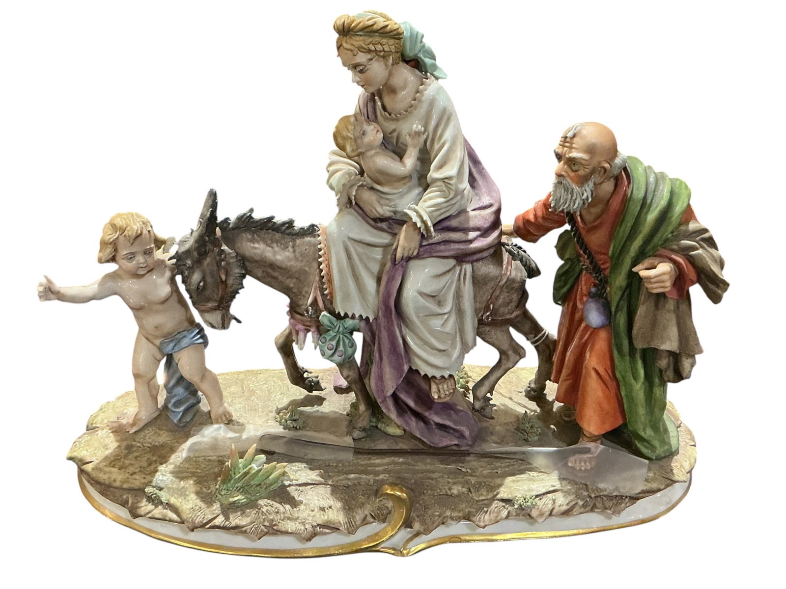 PC037 - German Dresden Porcelain Nativity Group (1 of 8)