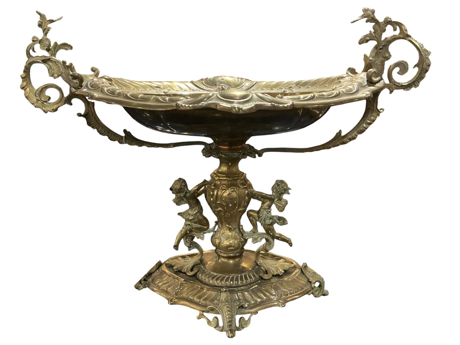 AQ175 - 19th Century French Dore Bronze Figural Centerpiece (1 of 8)