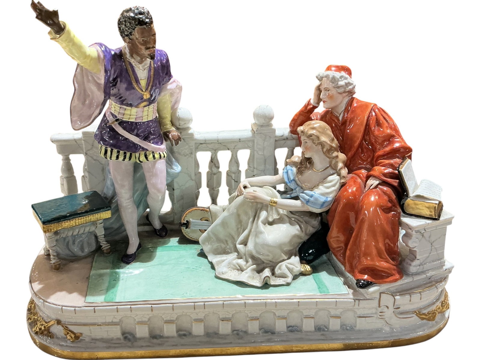 PC483 - 19th Century Dresden Porcelain Figural Grouping (1 of 6)